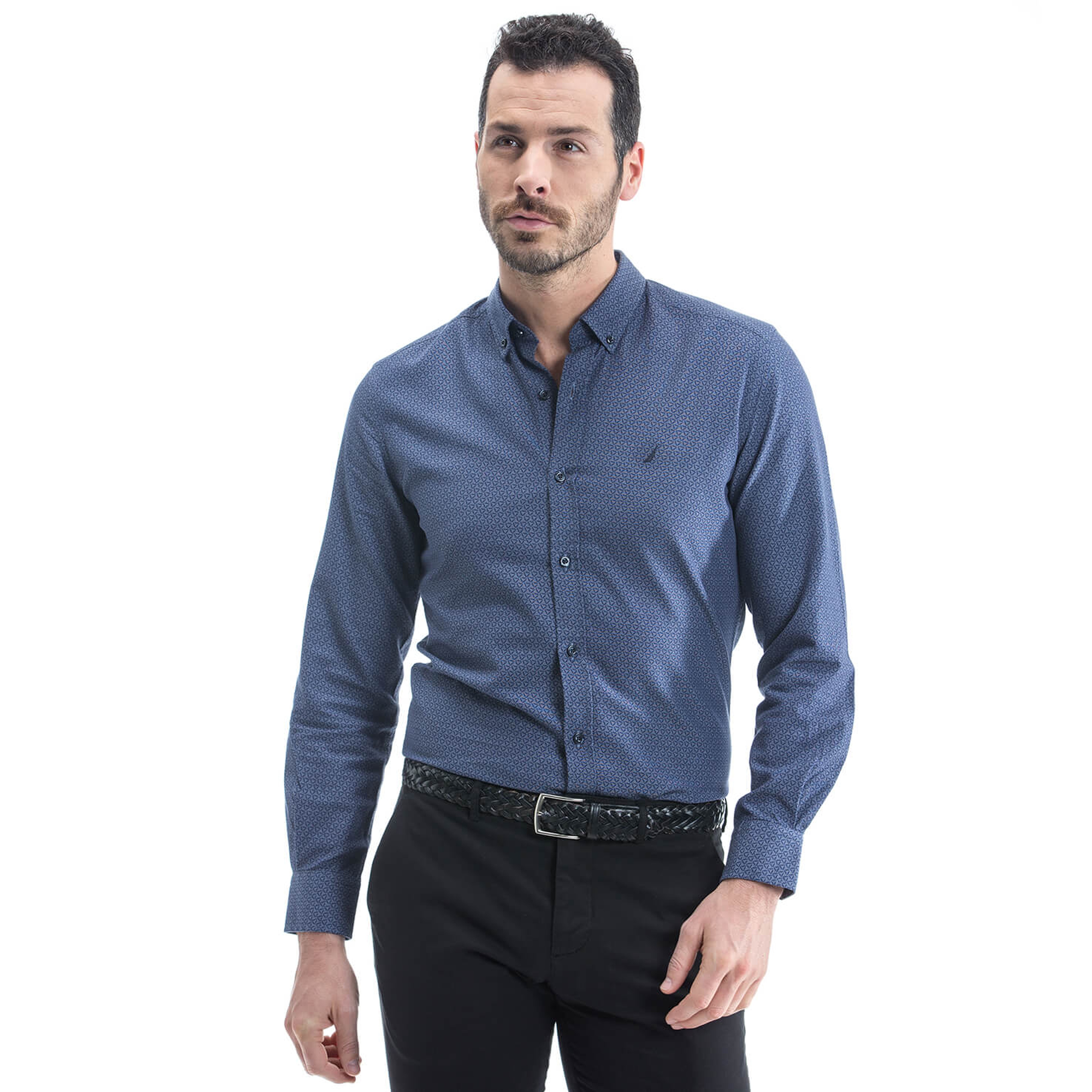 Nautica Erkek Lacivert Uzun Kollu Gömlek