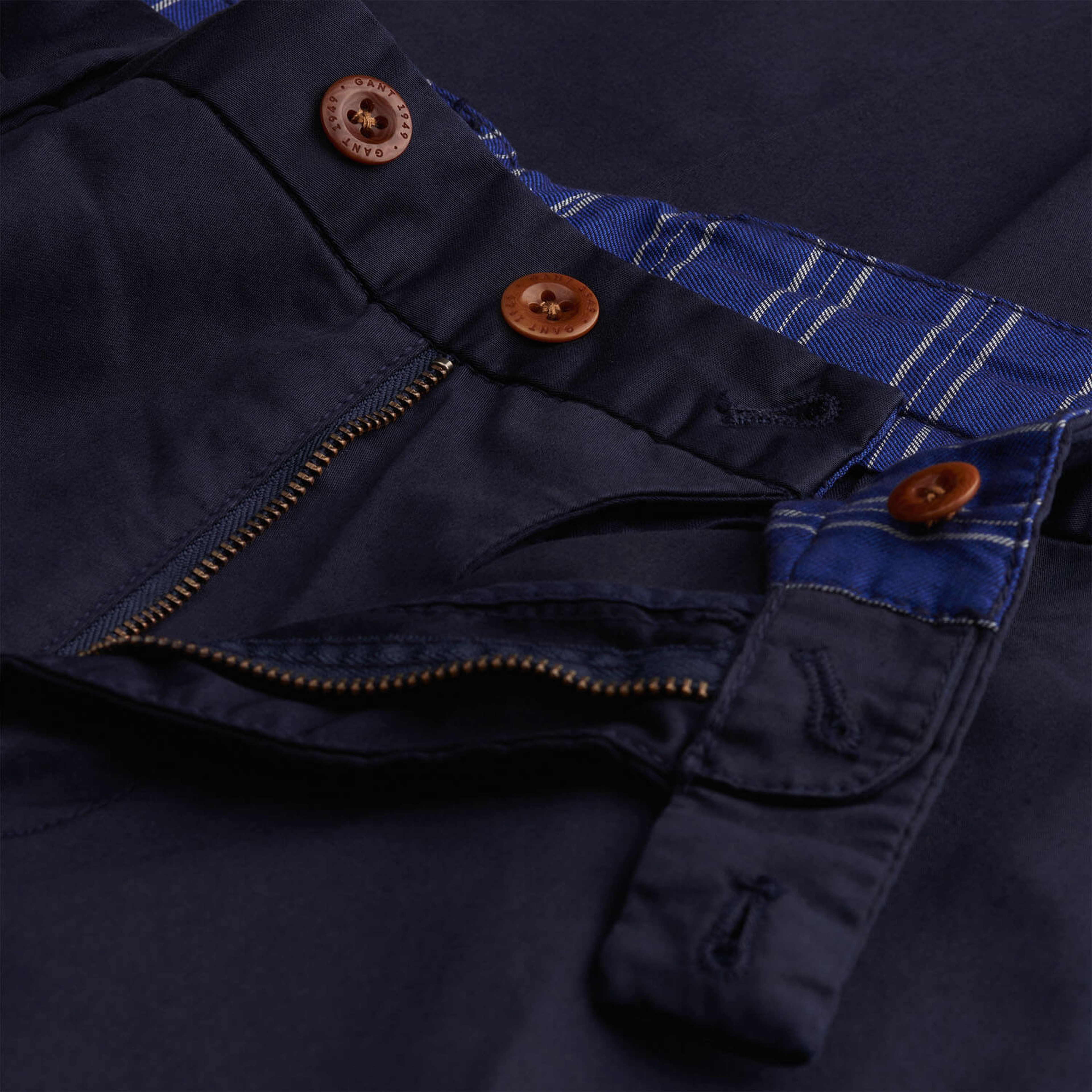 Gant Erkek Mavi Regular Fit Pantolon