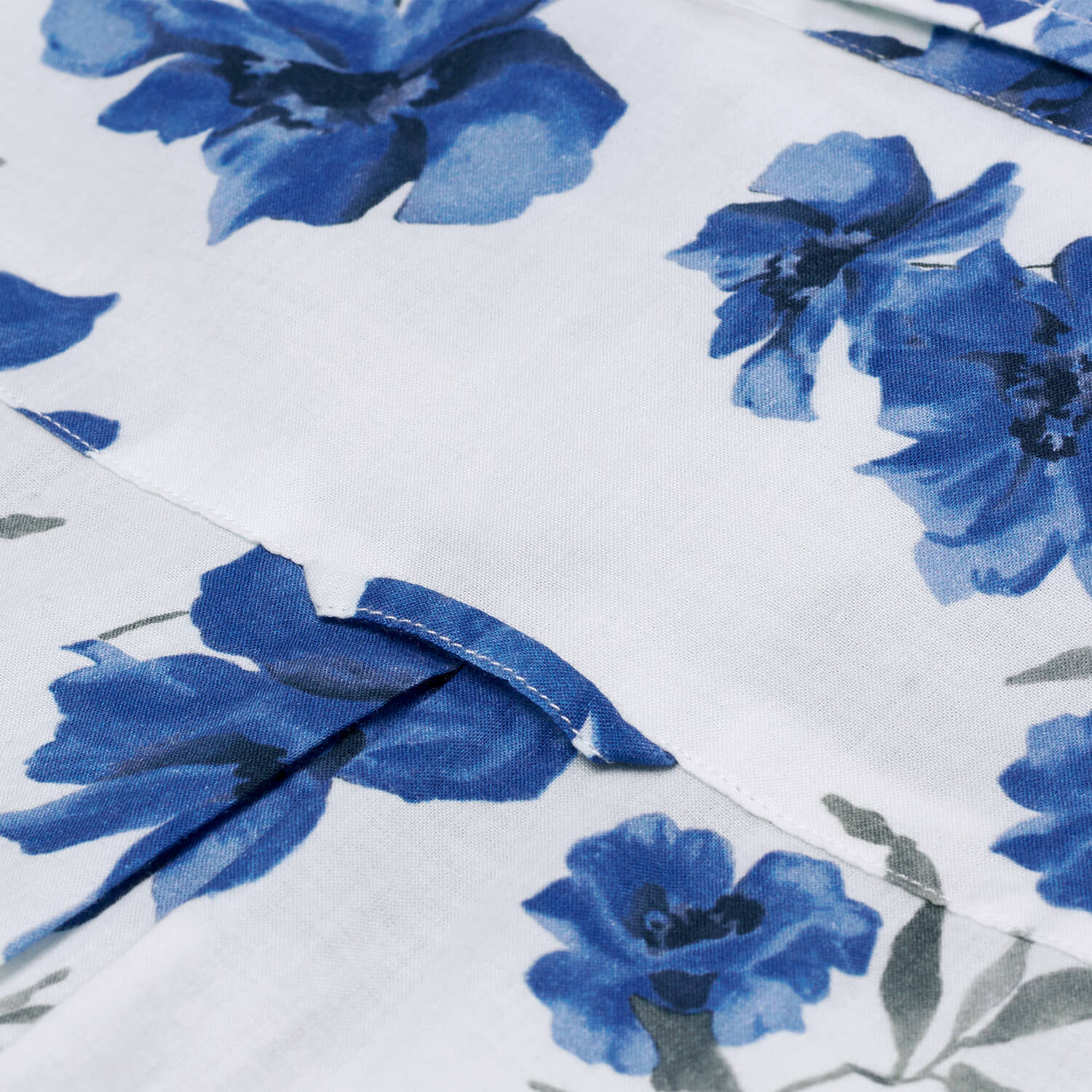 GANT Mavi Çiçek Desenli Bayan Gömlek