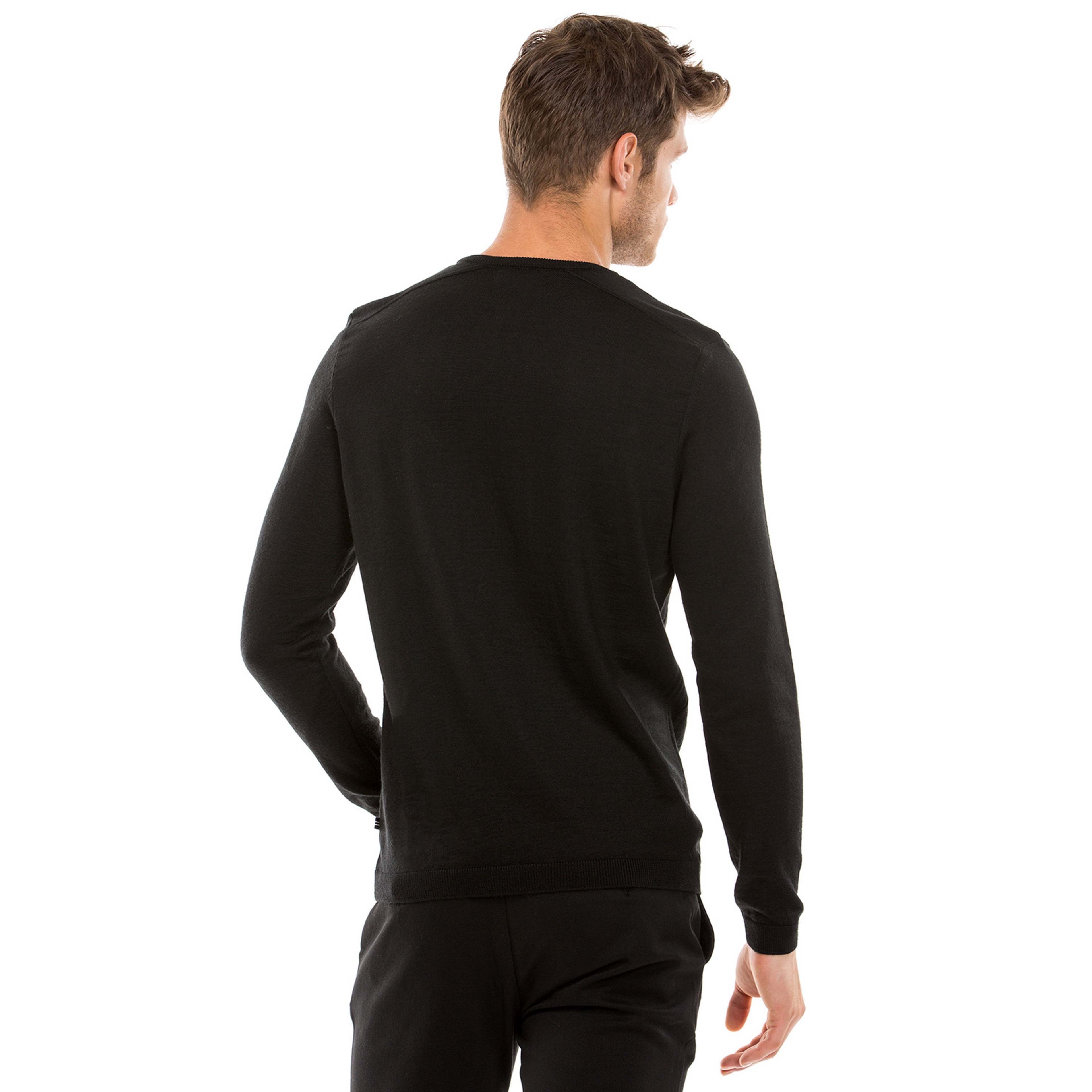 Nautica Erkek Siyah Regular Fit Triko