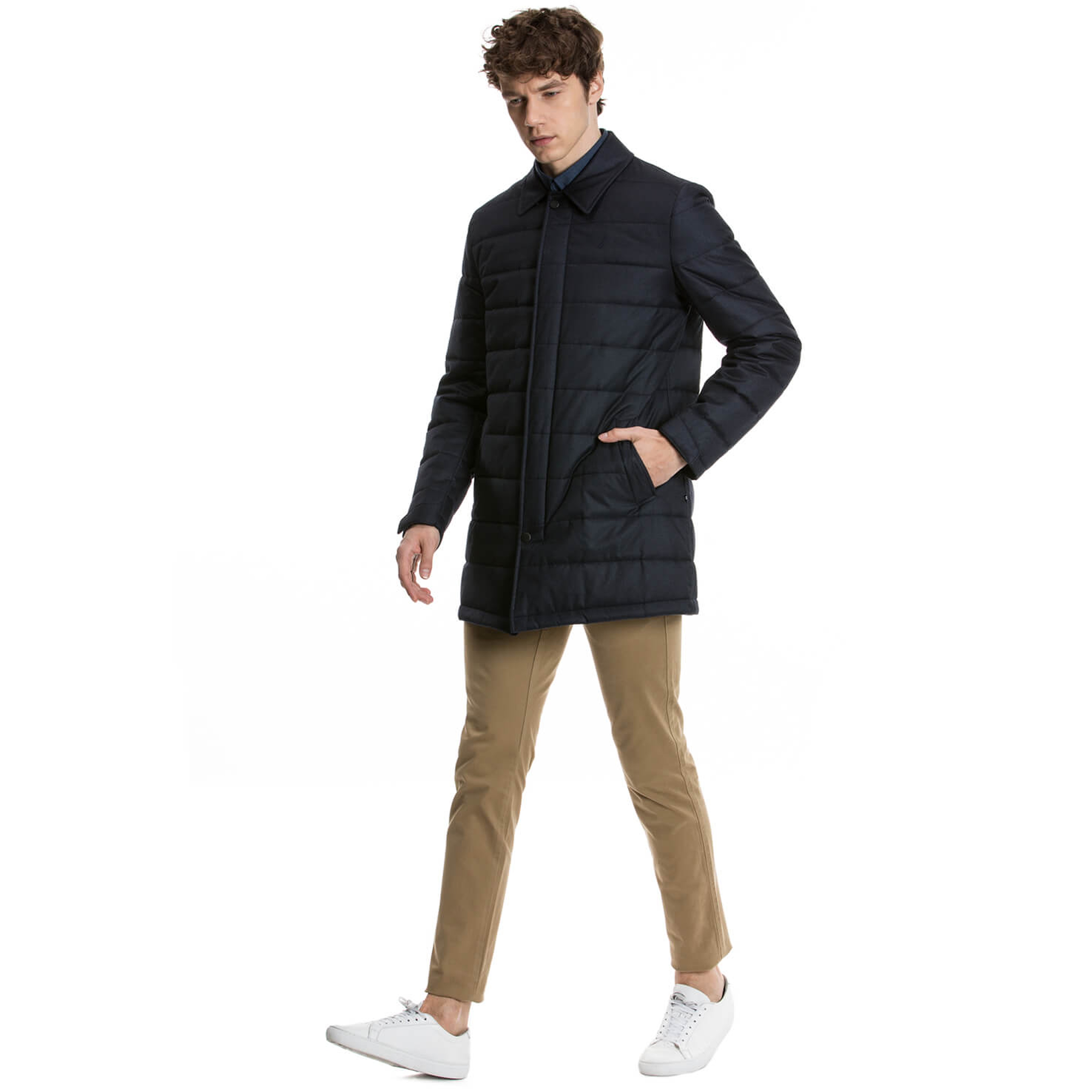 Nautica Erkek Lacivert Regular Fit Mont