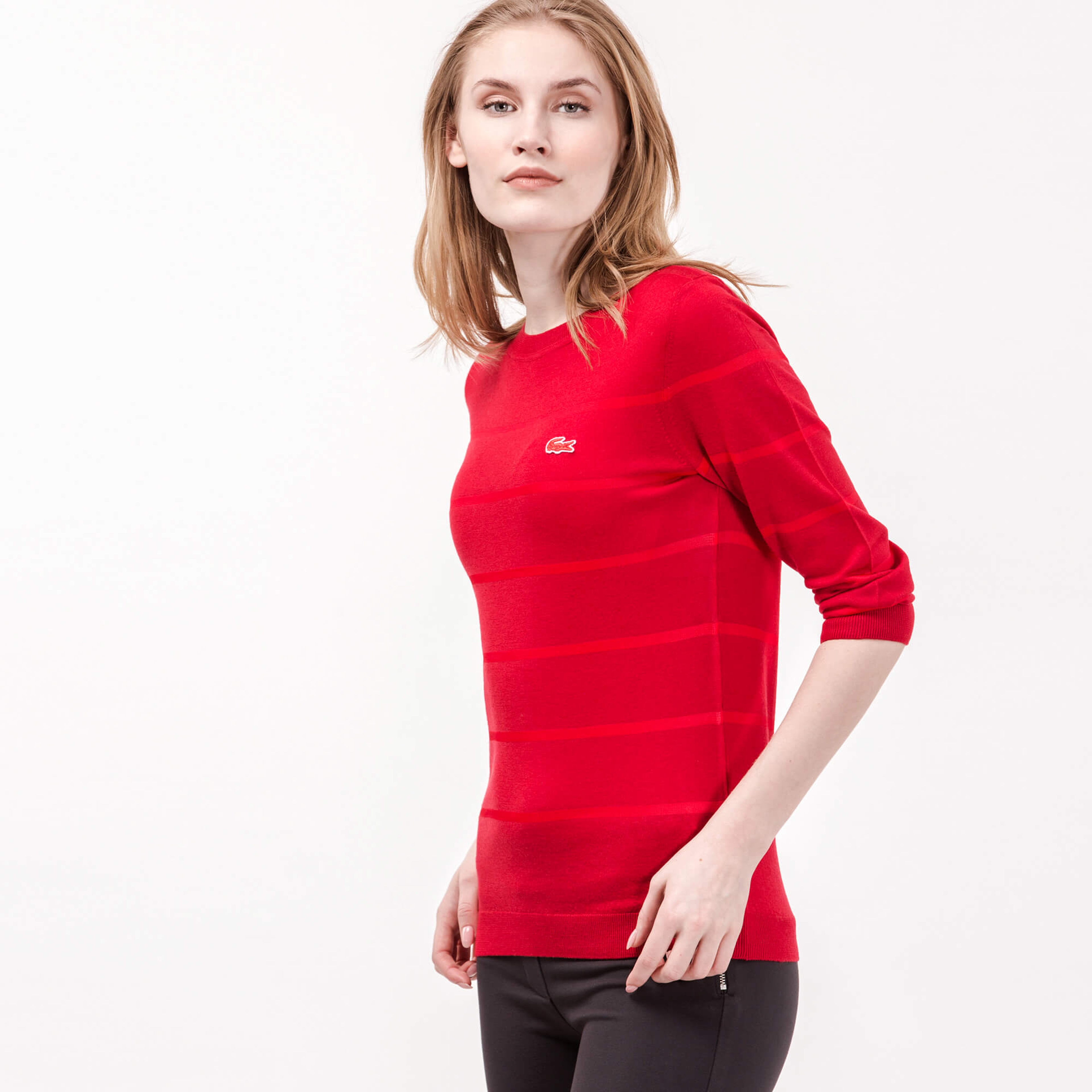 Lacoste Kadın Kırmızı Triko