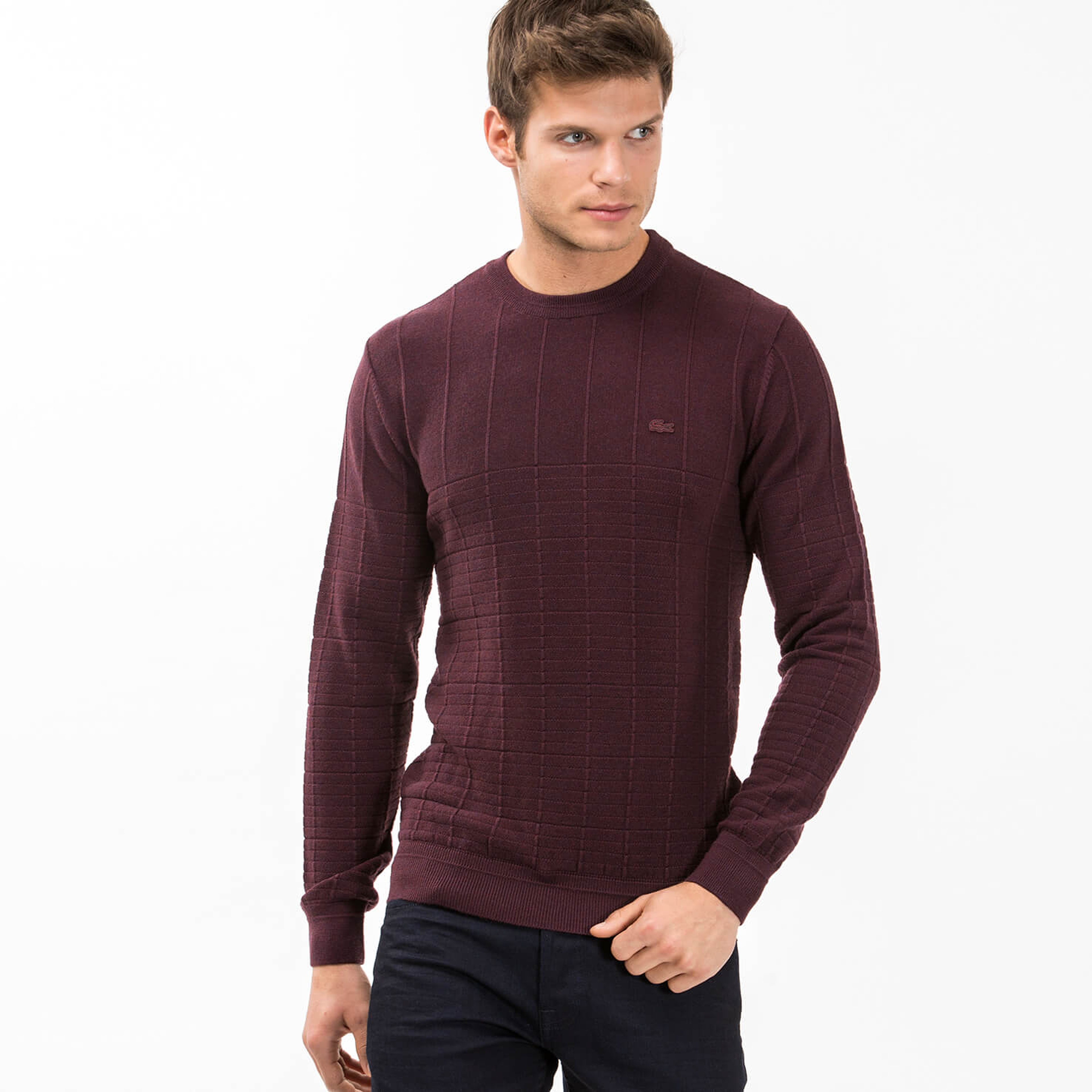 Lacoste Erkek Bordo Triko