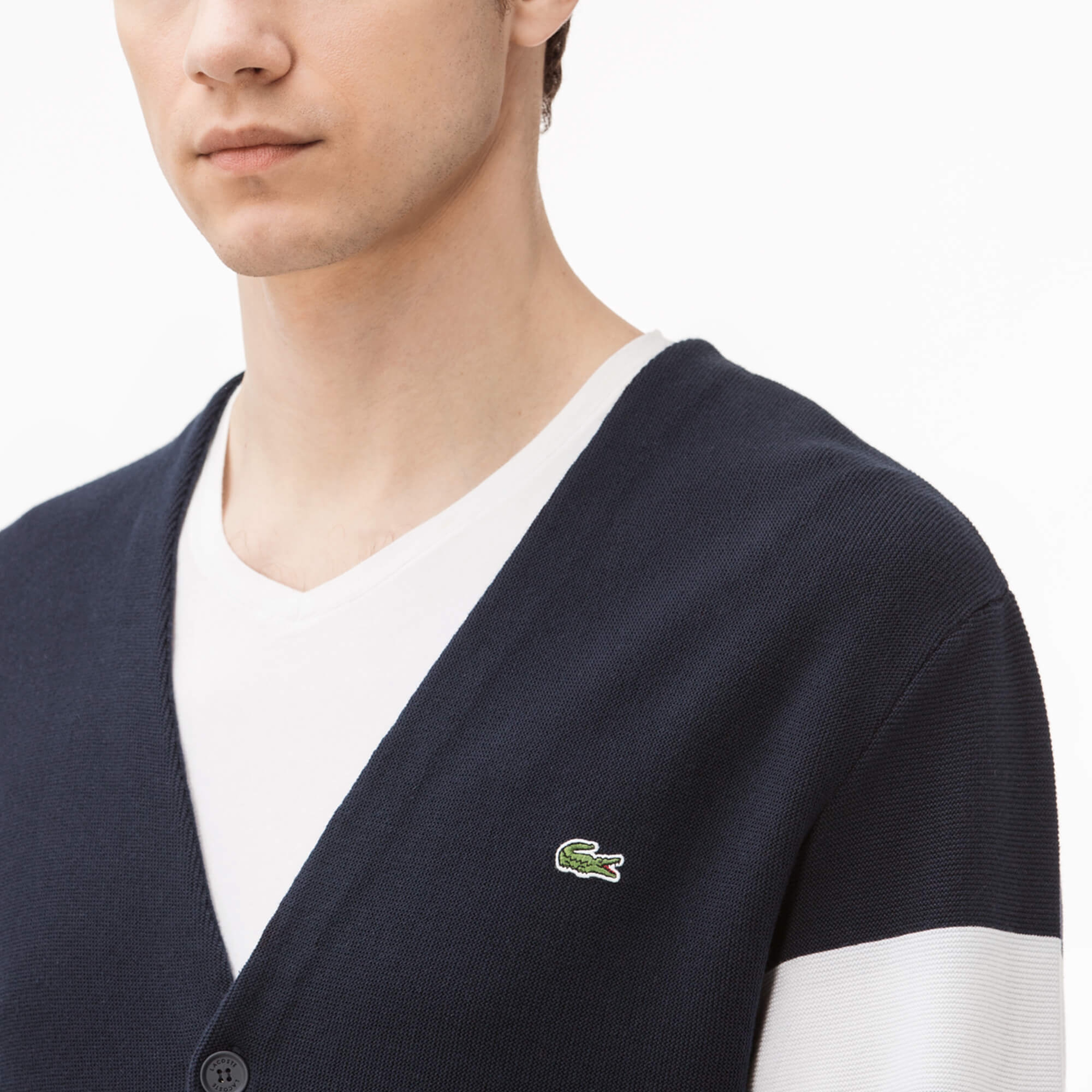 Lacoste Erkek Lacivert Triko Hırka