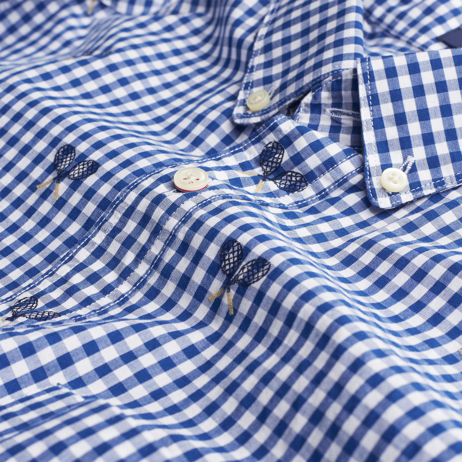 Gant Erkek Mavi Uzun Kollu Slim Fit Gömlek