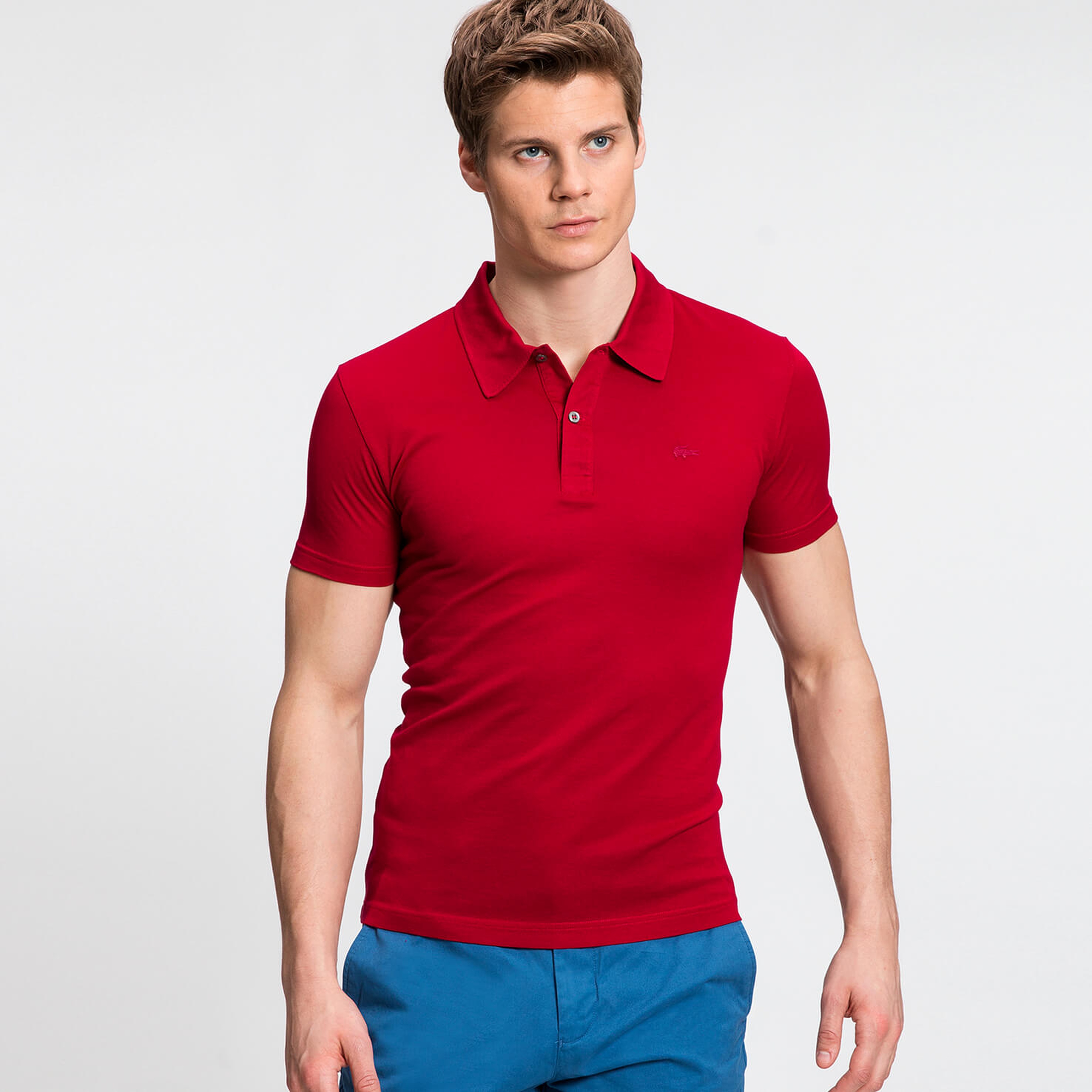 Lacoste Erkek Bordo Regular Fit Kısa Kollu Polo