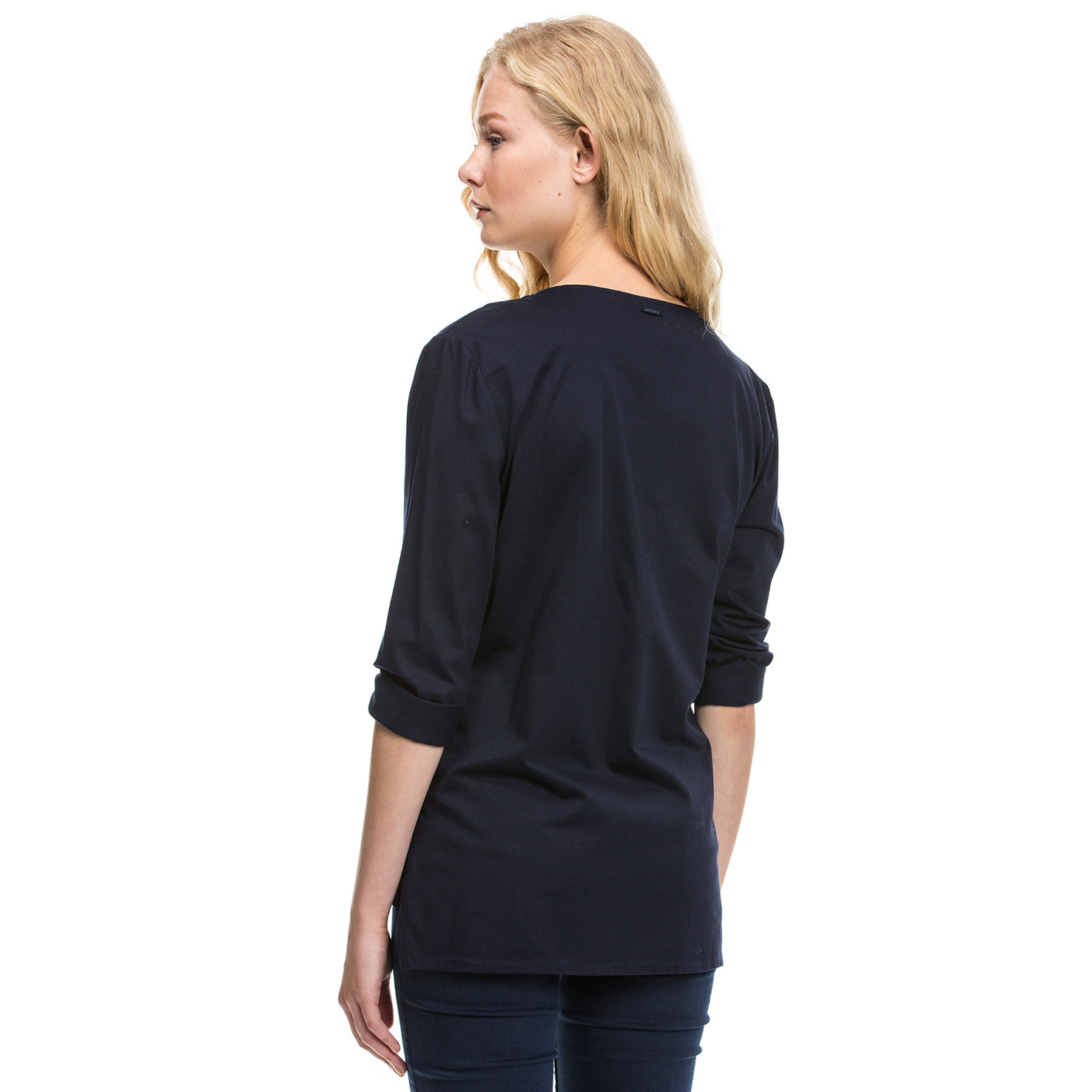 Nautica Kadın Lacivert Uzun Kollu Bluz