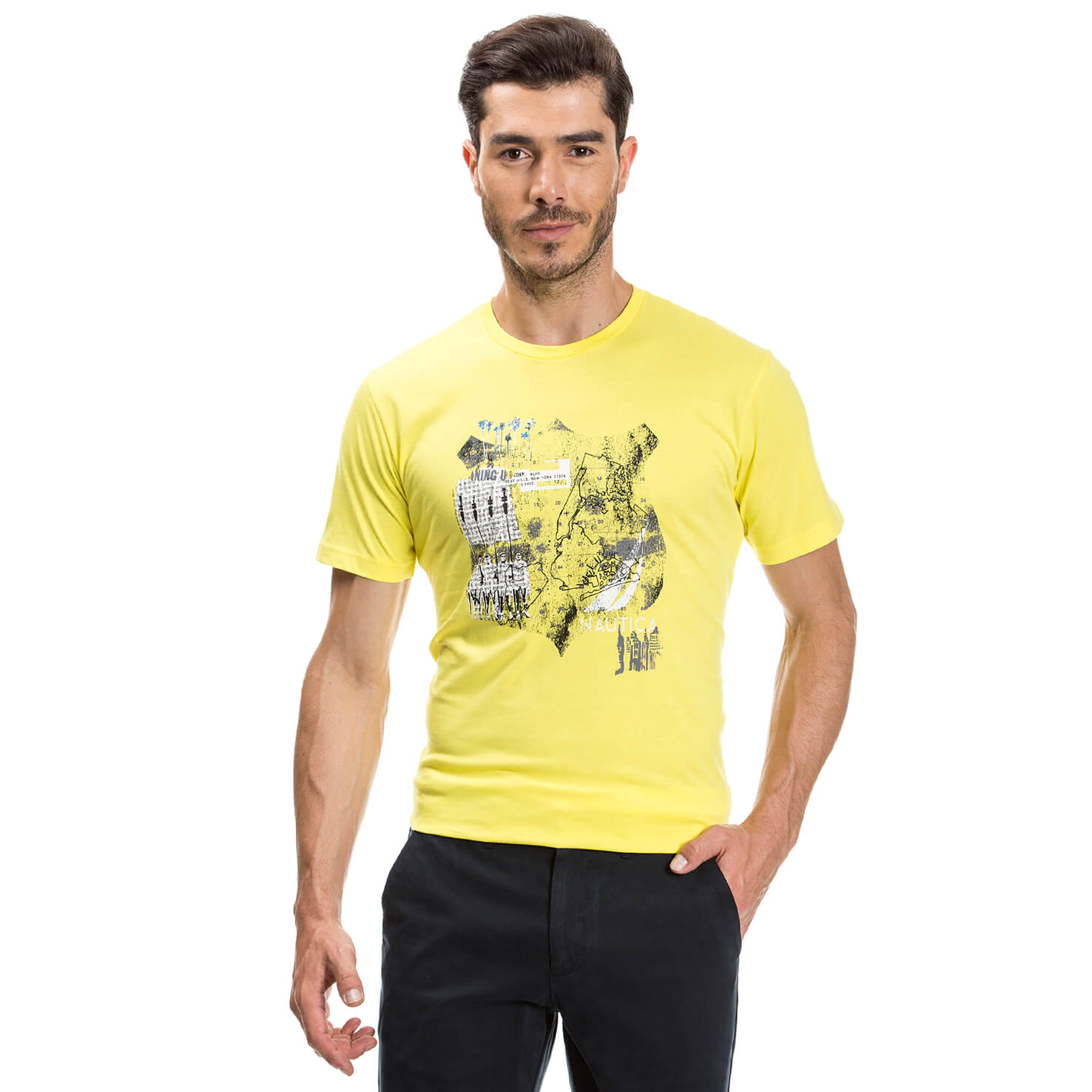 Nautica Erkek Sarı T-Shirt