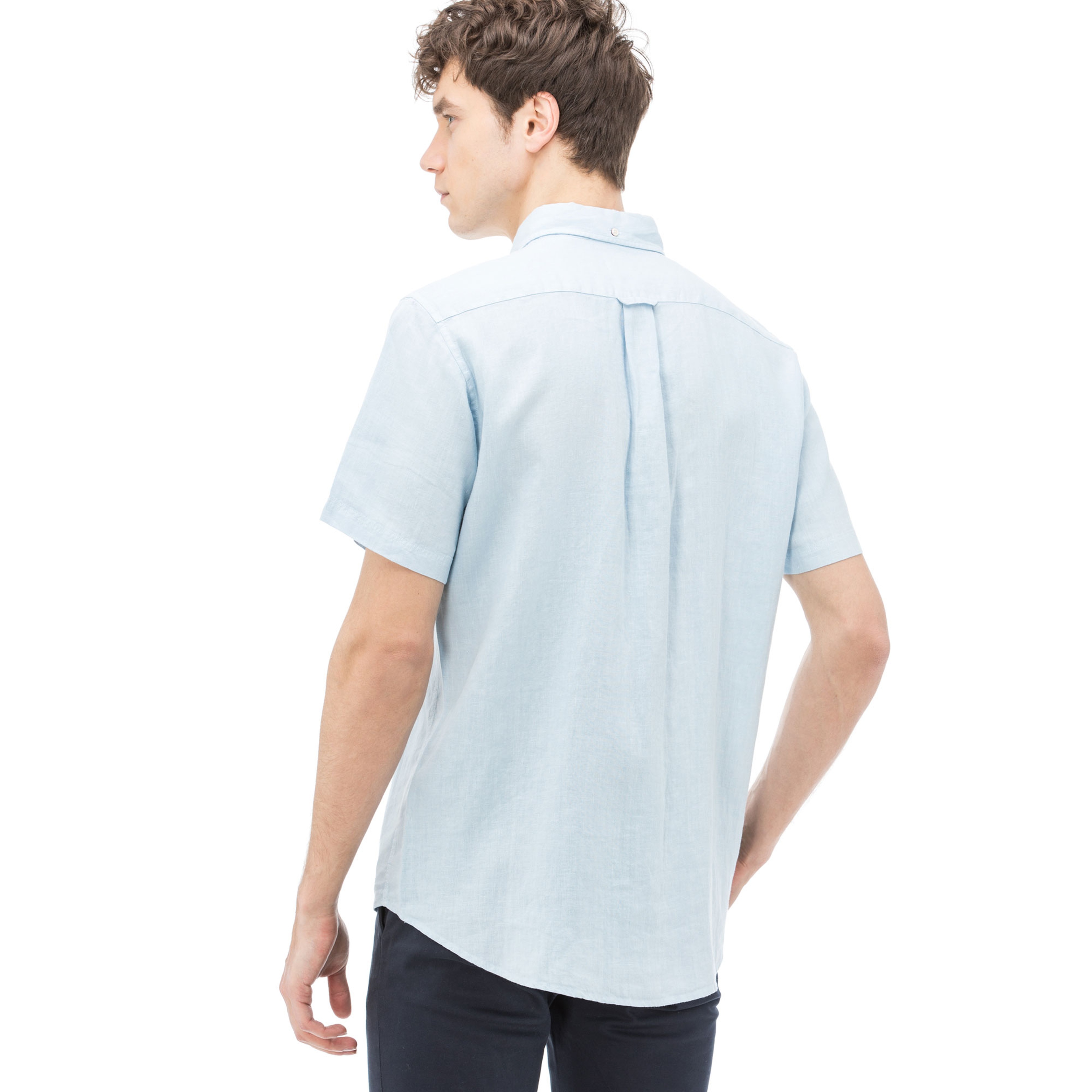 GANT Men's Regular Fit The Linen Shirt Short Sleeve Shirts