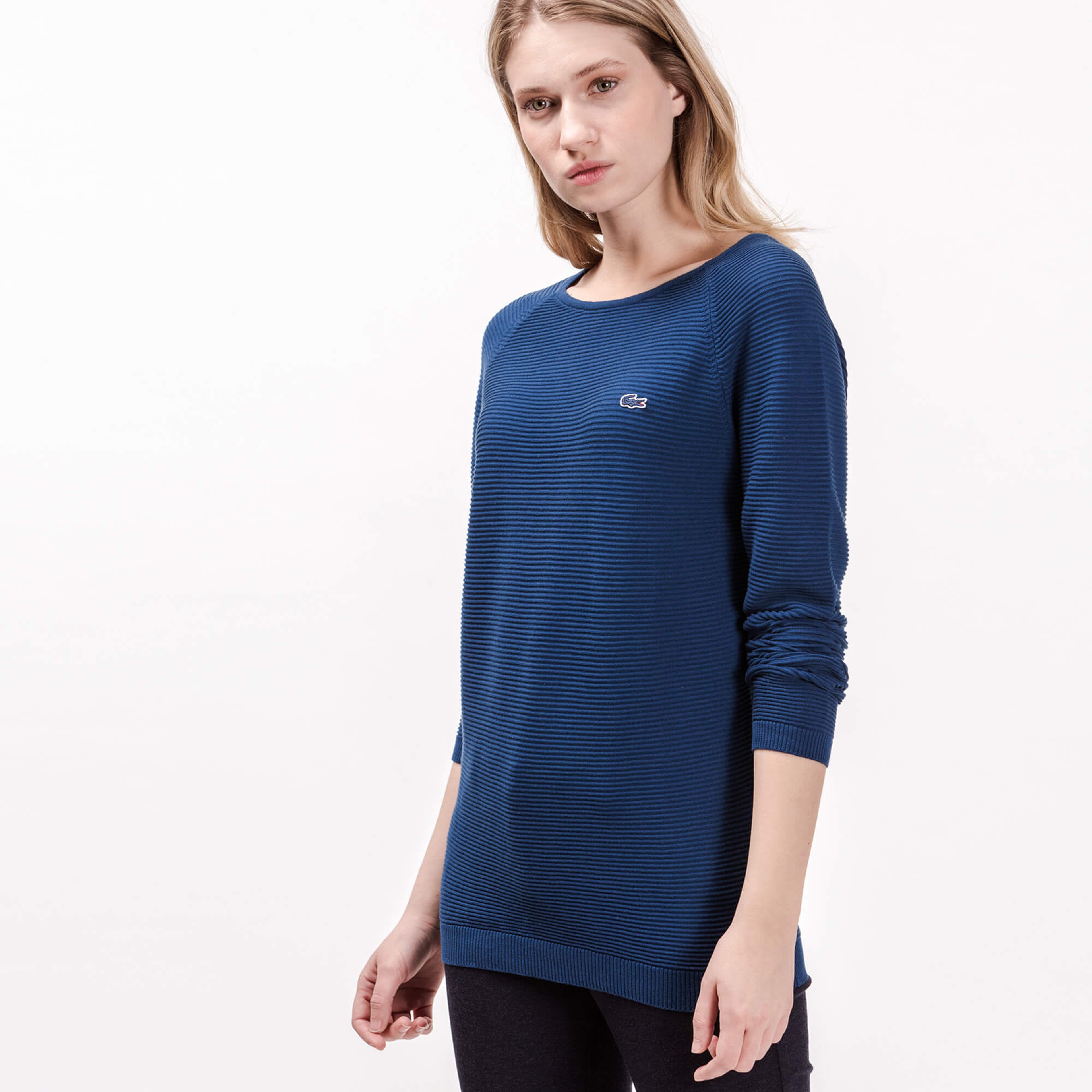 Lacoste Kadın Mavi Triko