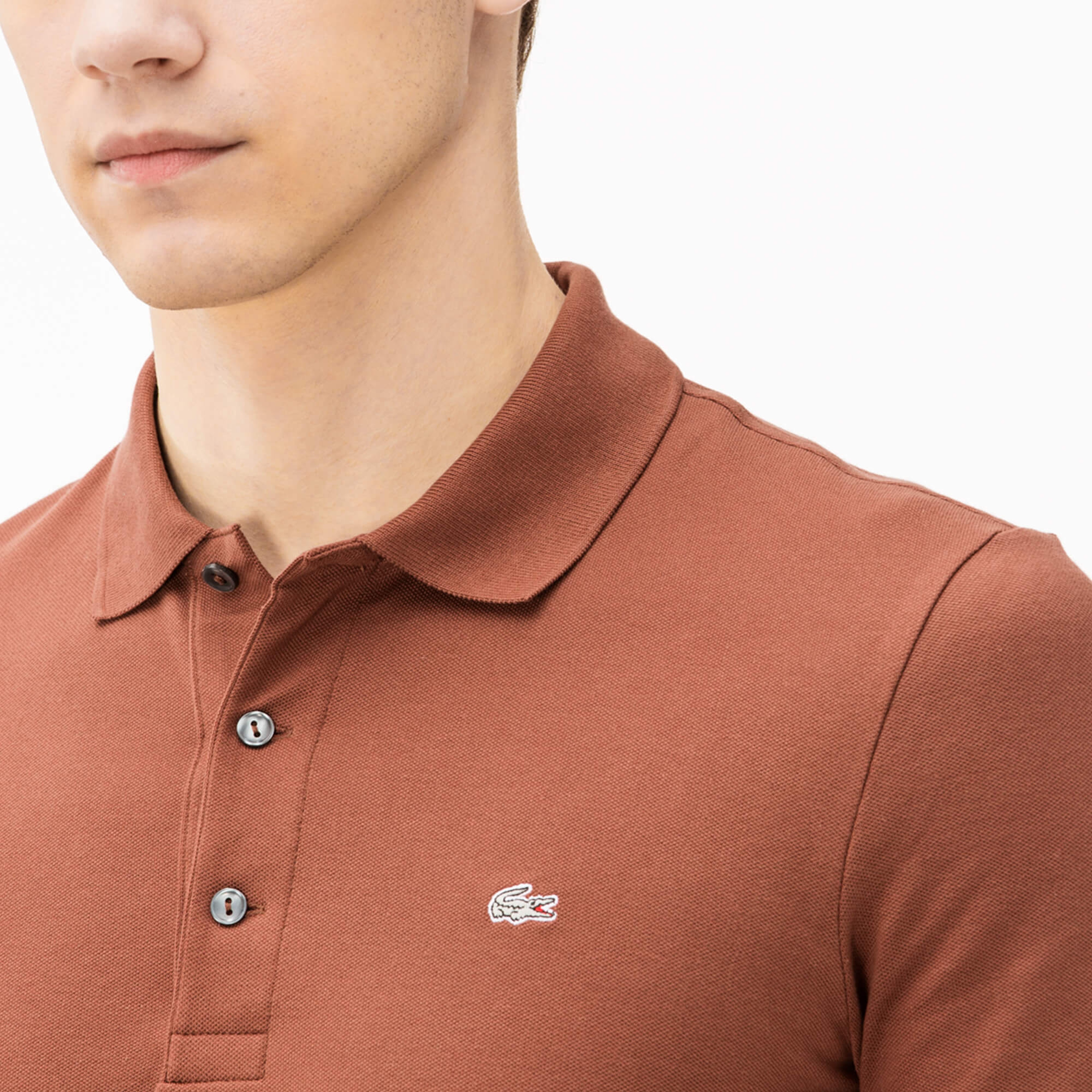 Lacoste Erkek Slim Fit Kahverengi Polo