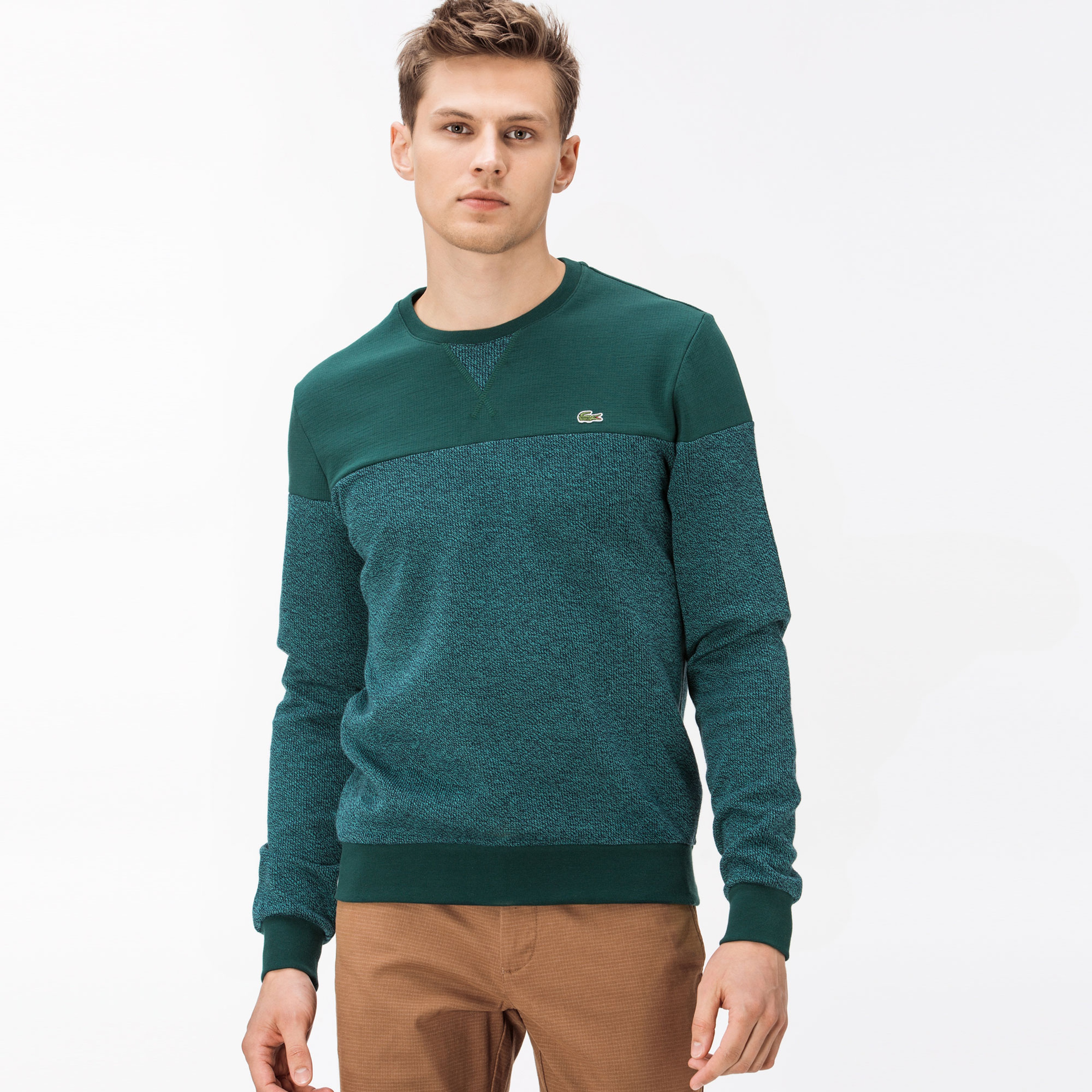 Lacoste Erkek Yeşil-Gri Sweatshirt
