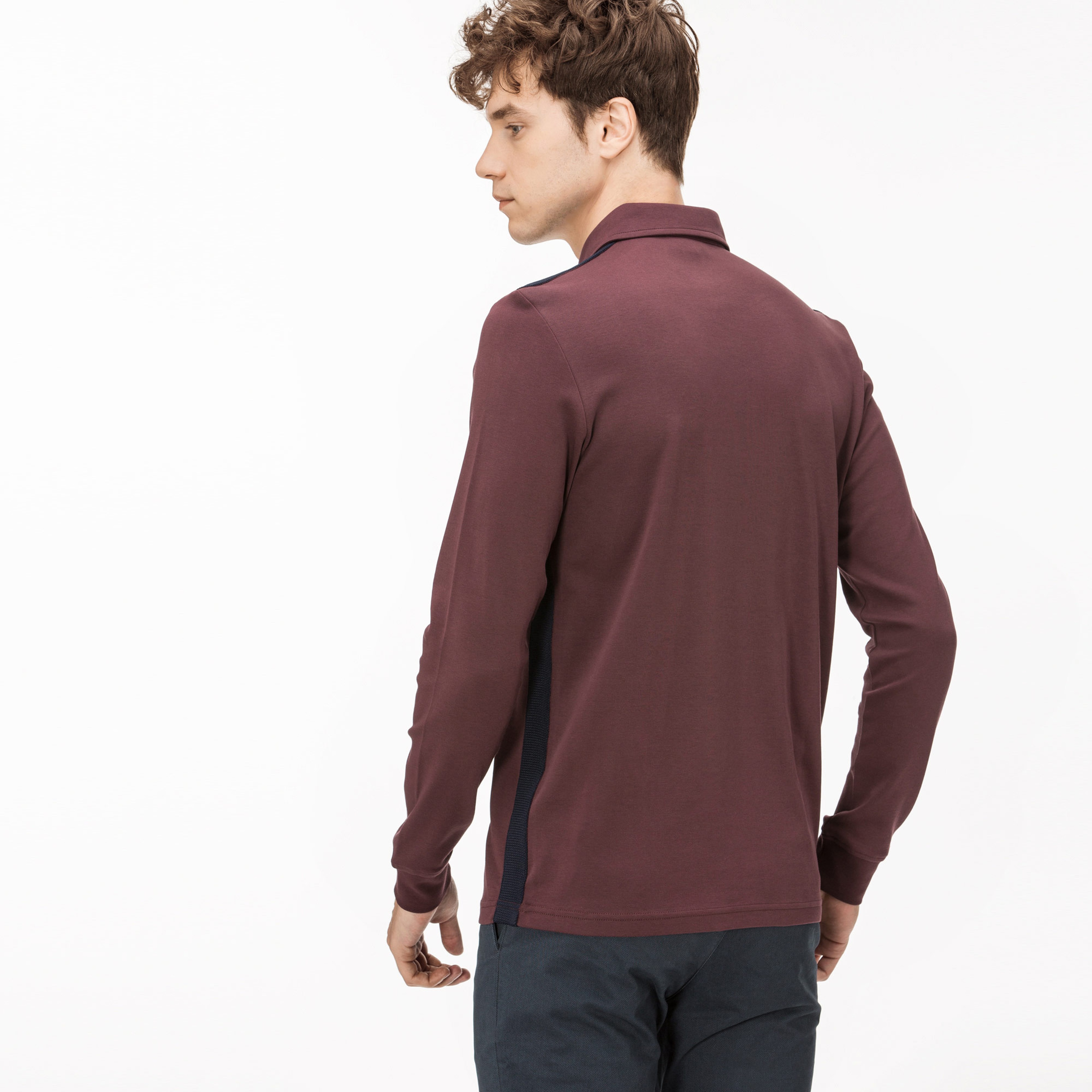 Lacoste Erkek Bordo Rugby Polo