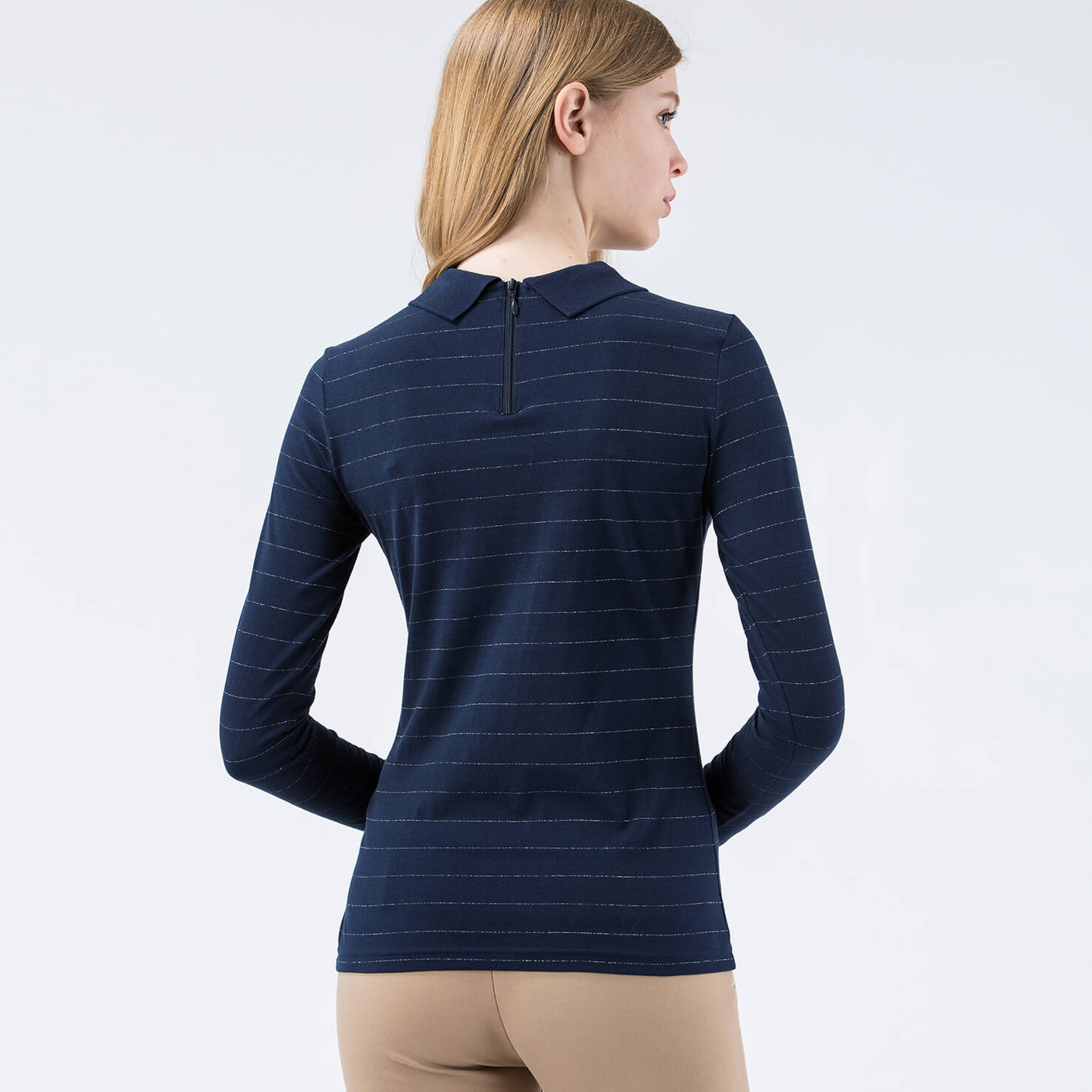 Lacoste Live Kadın Uzun Kollu Lacivert Polo