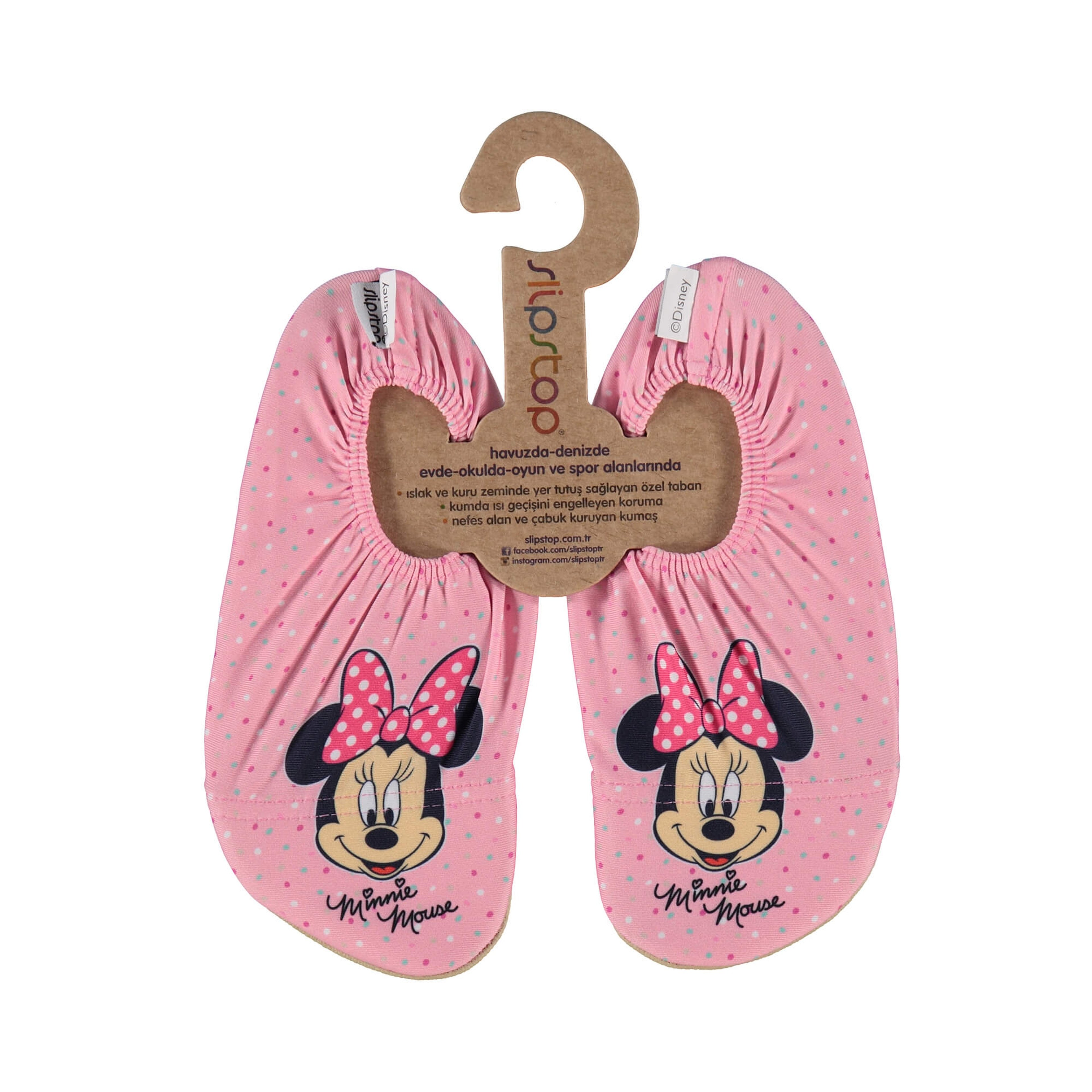 Slipstop Doty Disney Minnie Çocuk Renkli Havuz Ayakkabısı