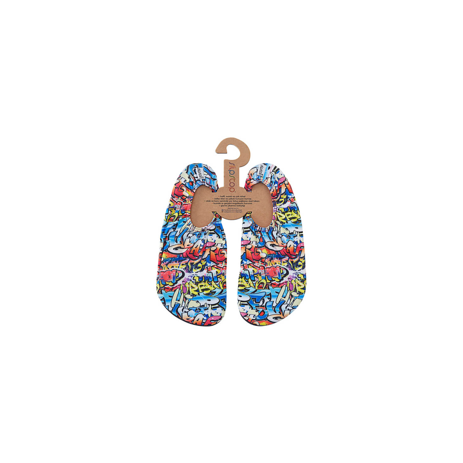 Slipstop Hiphop Unisex Renkli Havuz Ayakkabısı