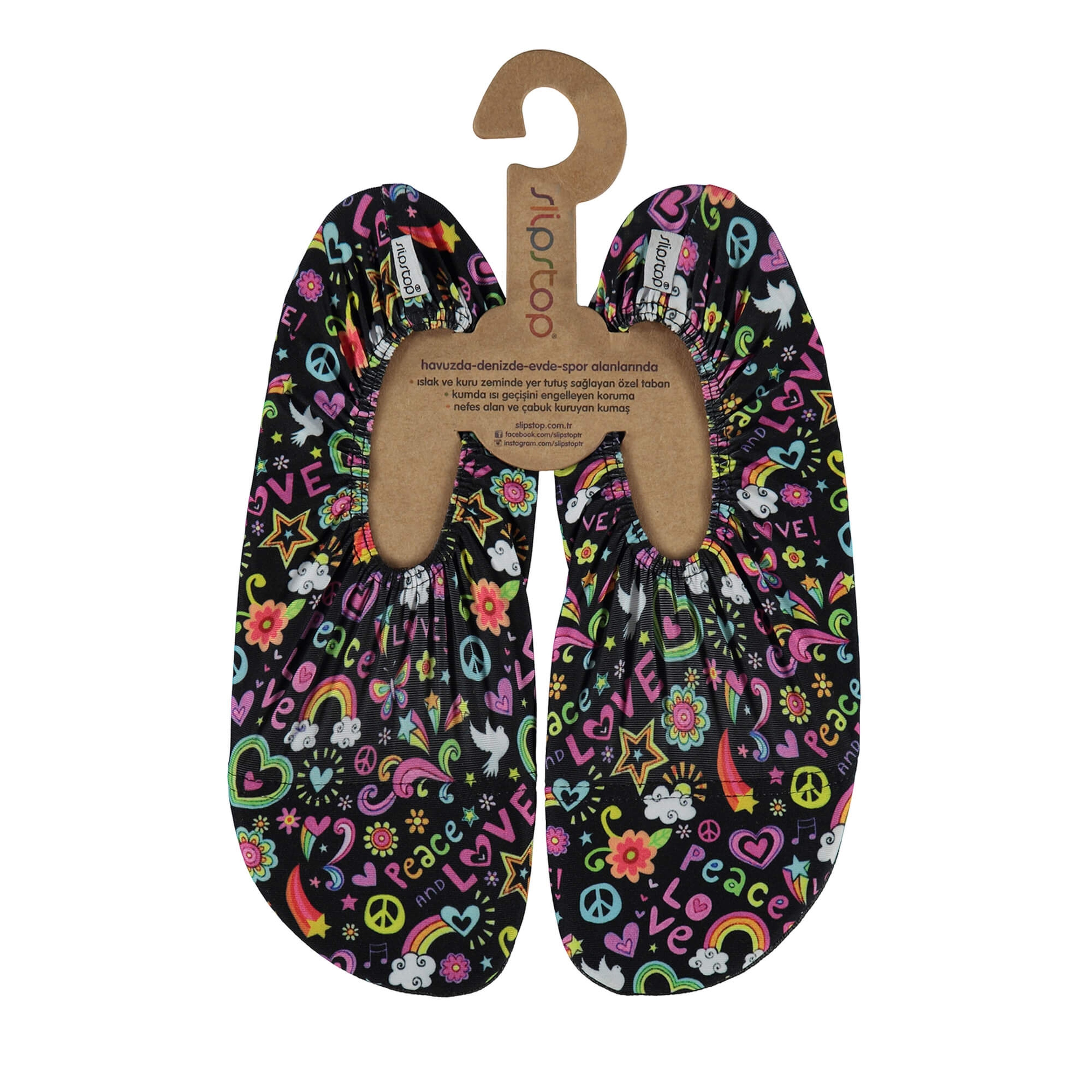 Slipstop Peace Kadın Renkli Havuz Ayakkabısı