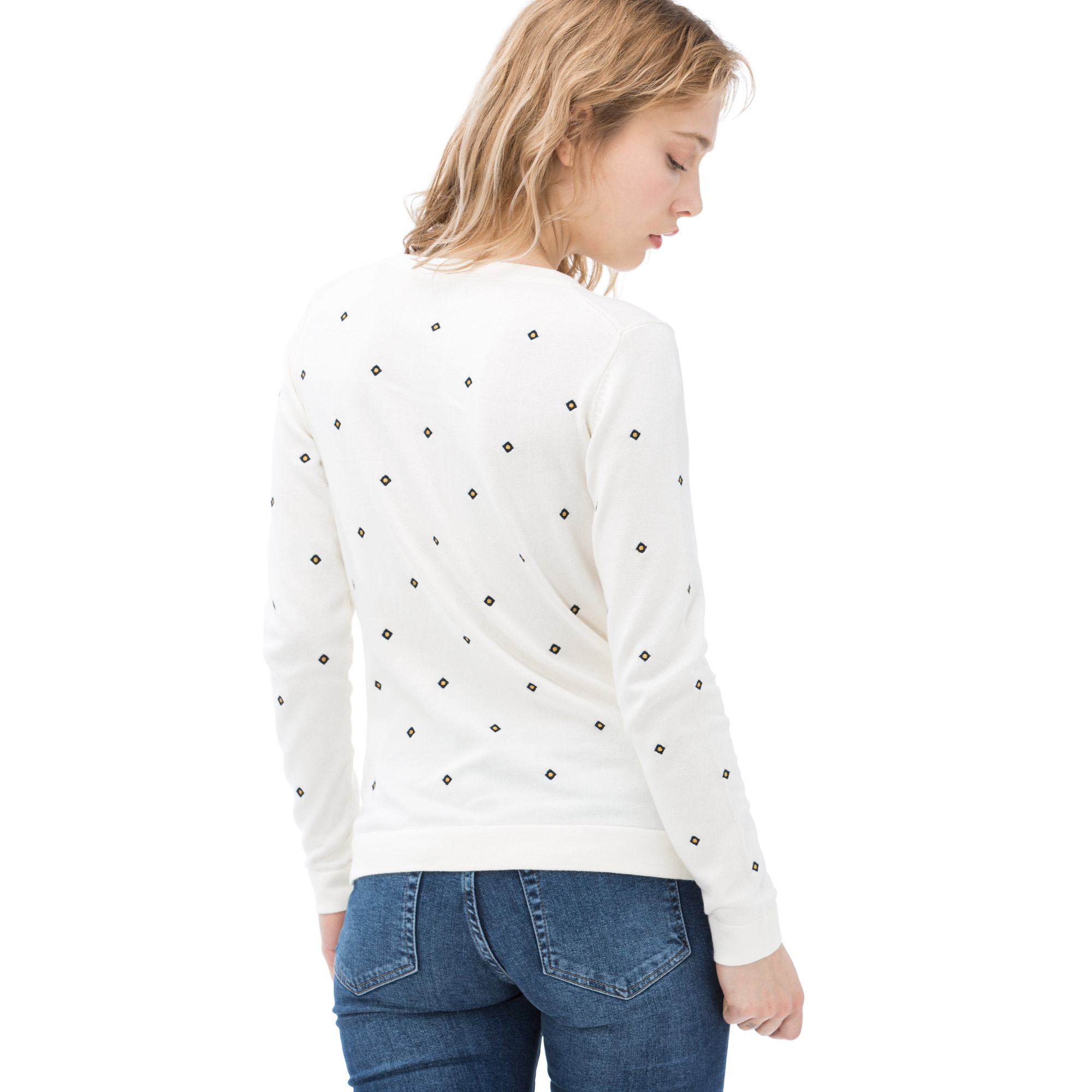 Gant Kadın Krem Uzun Kollu Slim Fit Triko