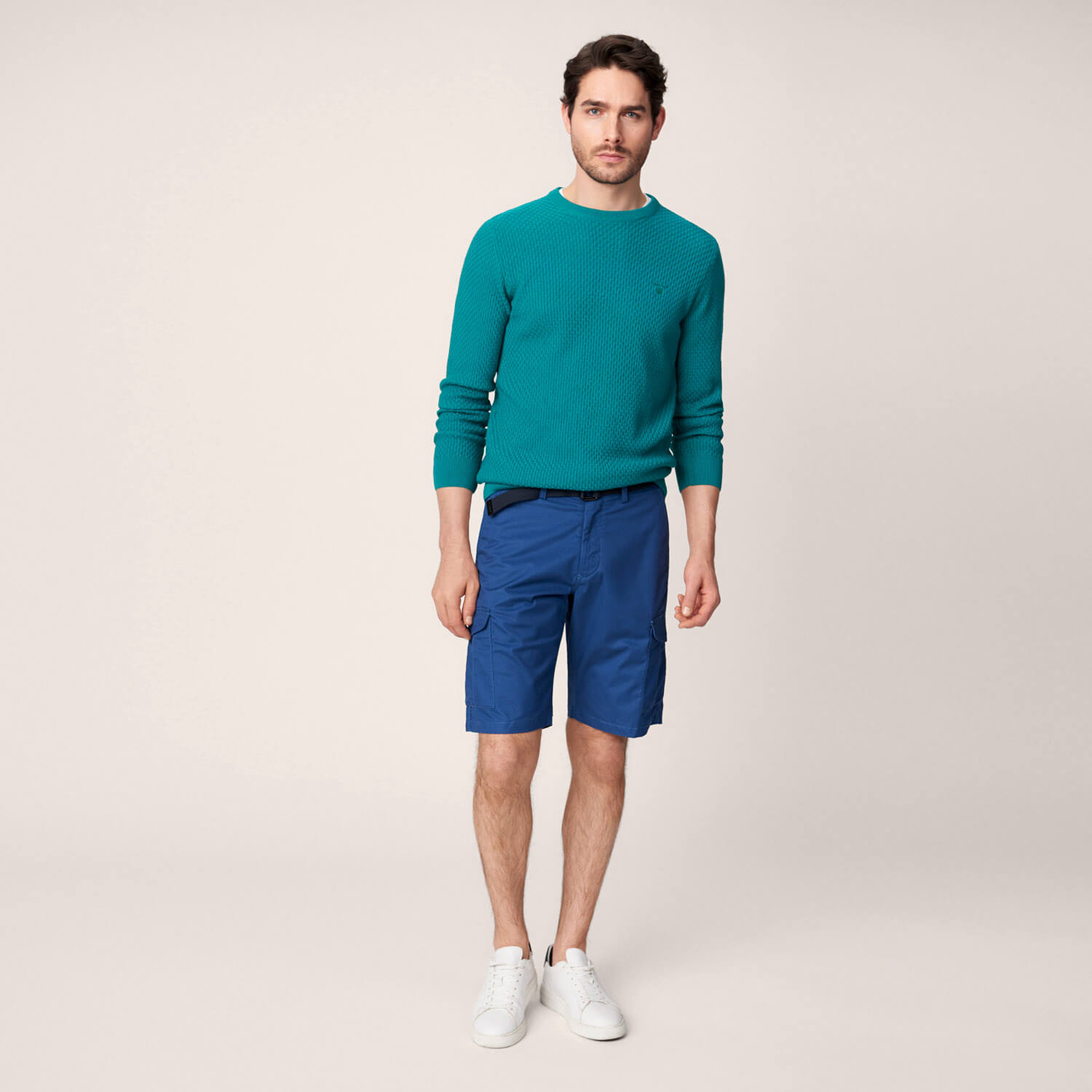 Gant Relaxed Tech Prep Belted Utility Shorts Erkek Mavi Şort