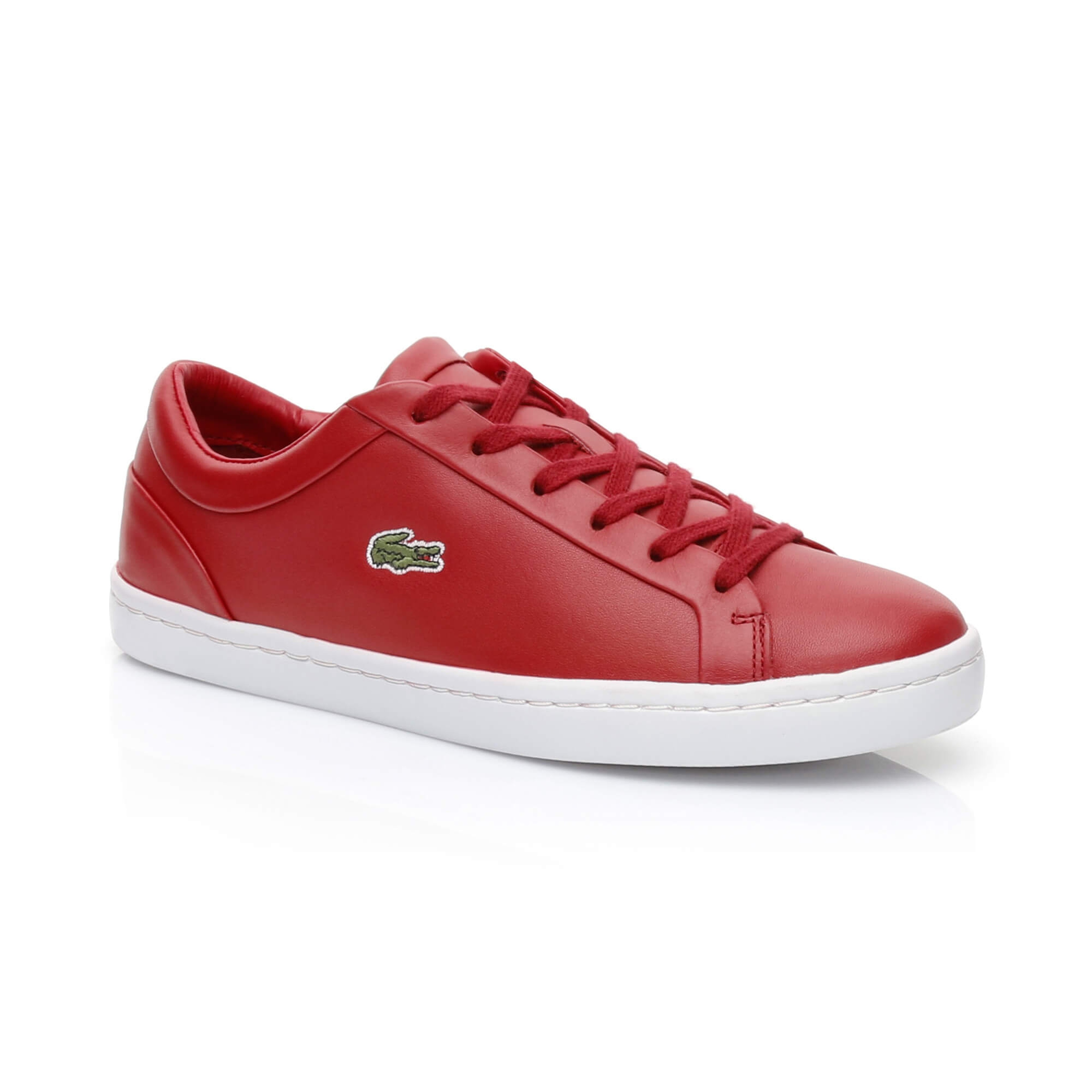 Lacoste Straightset Lace 317 3 Kadın Kırmızı Sneaker