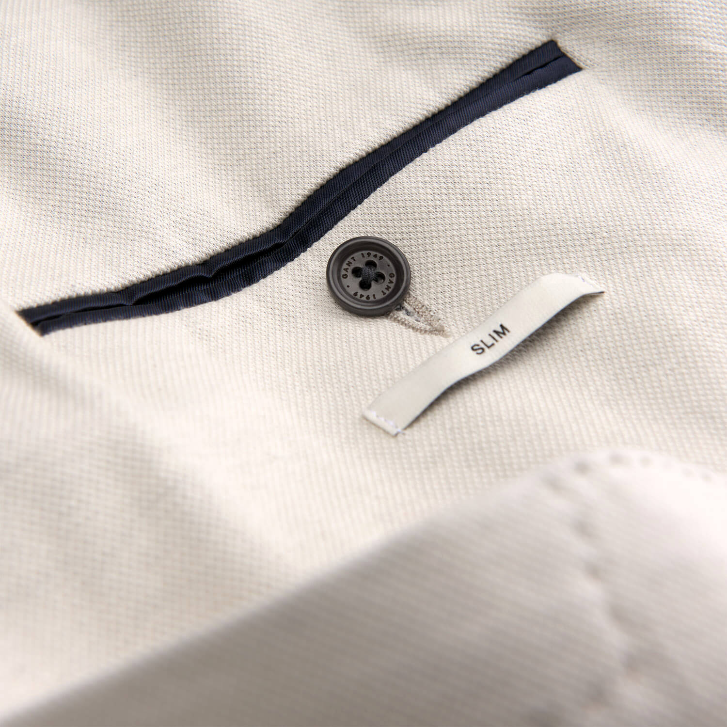 Gant The Cotton Piqué Blazer Erkek Bej Ceket