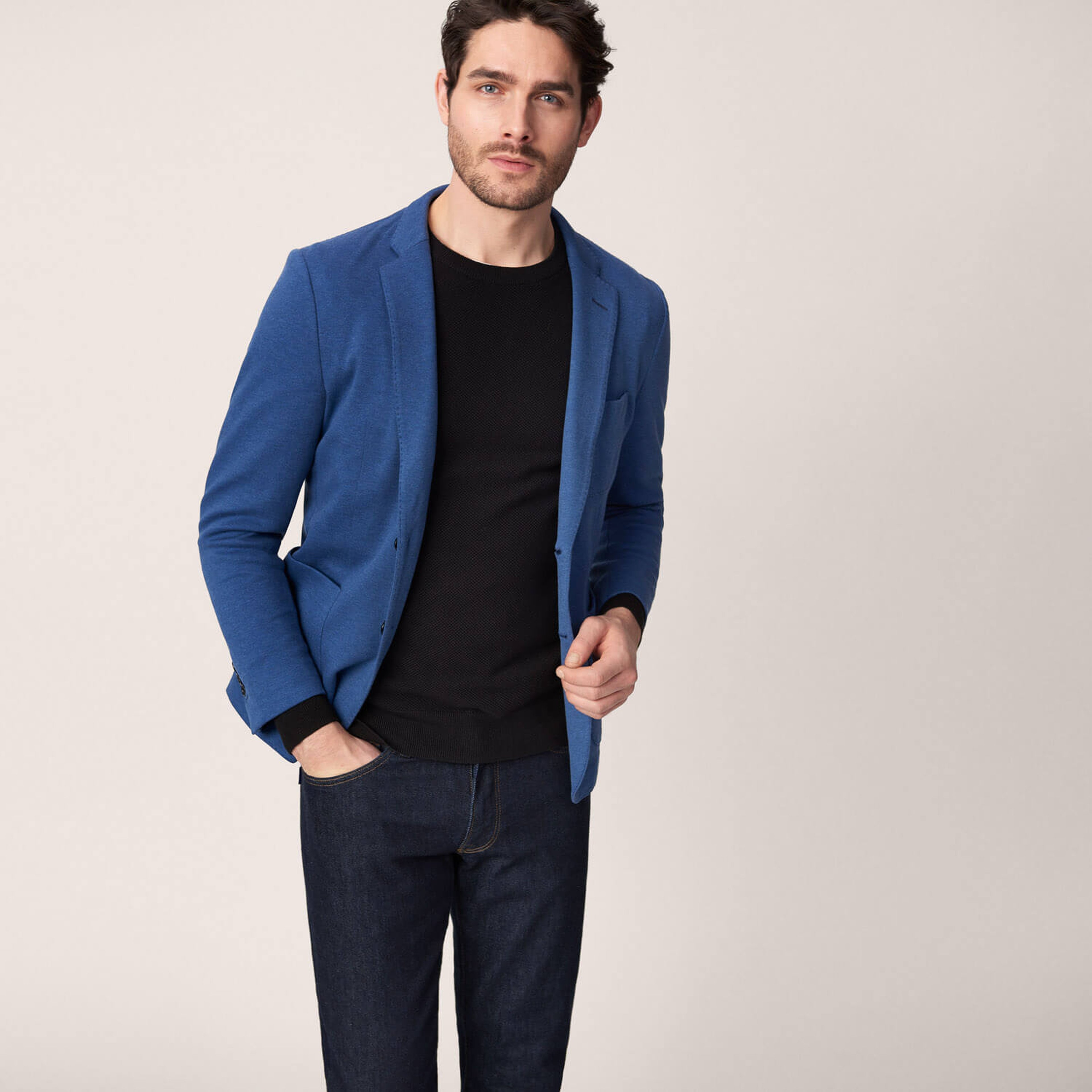Gant Erkek Cotton Piqué Blazer Mavi Ceket