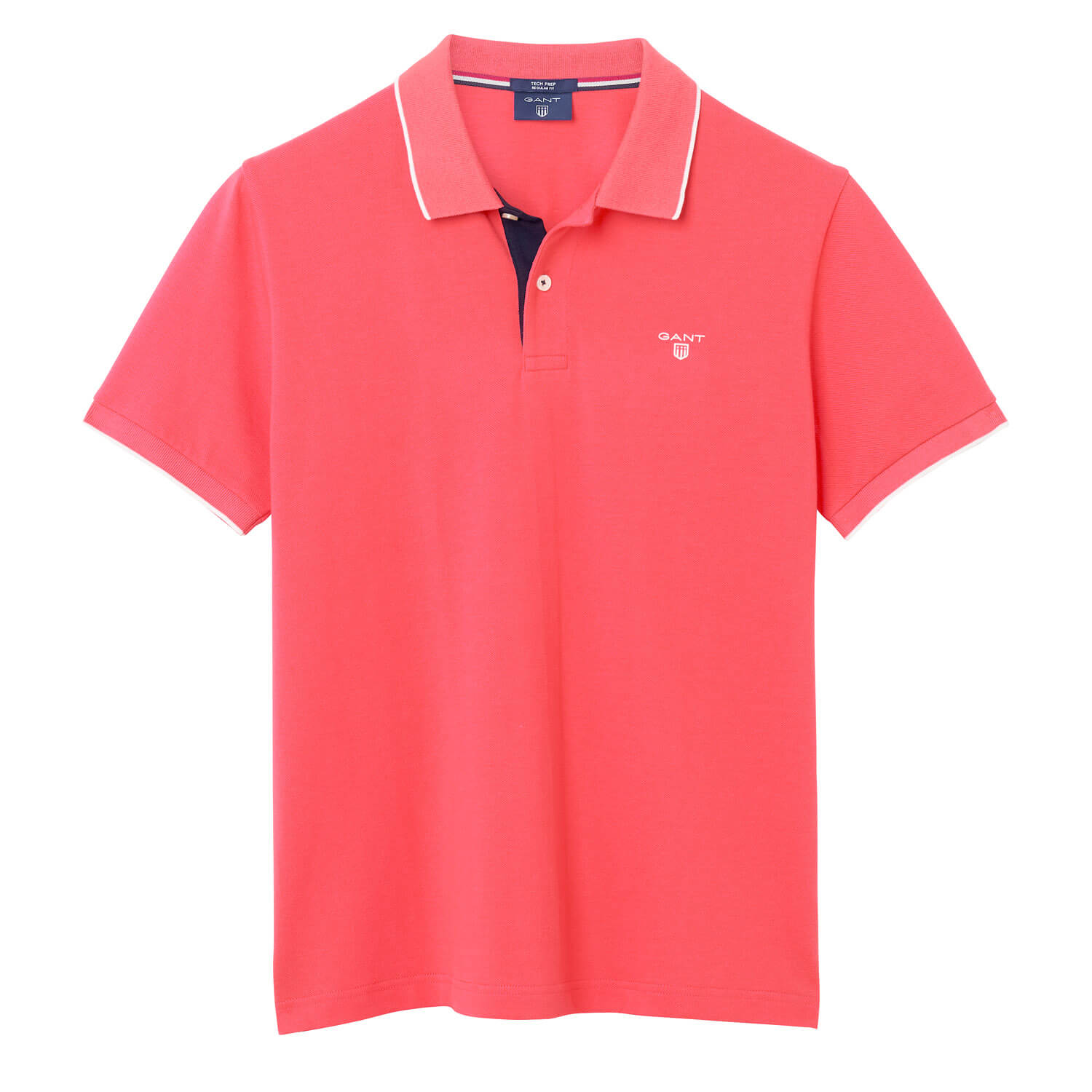 Gant Piqué Rugger Erkek Pembe Polo