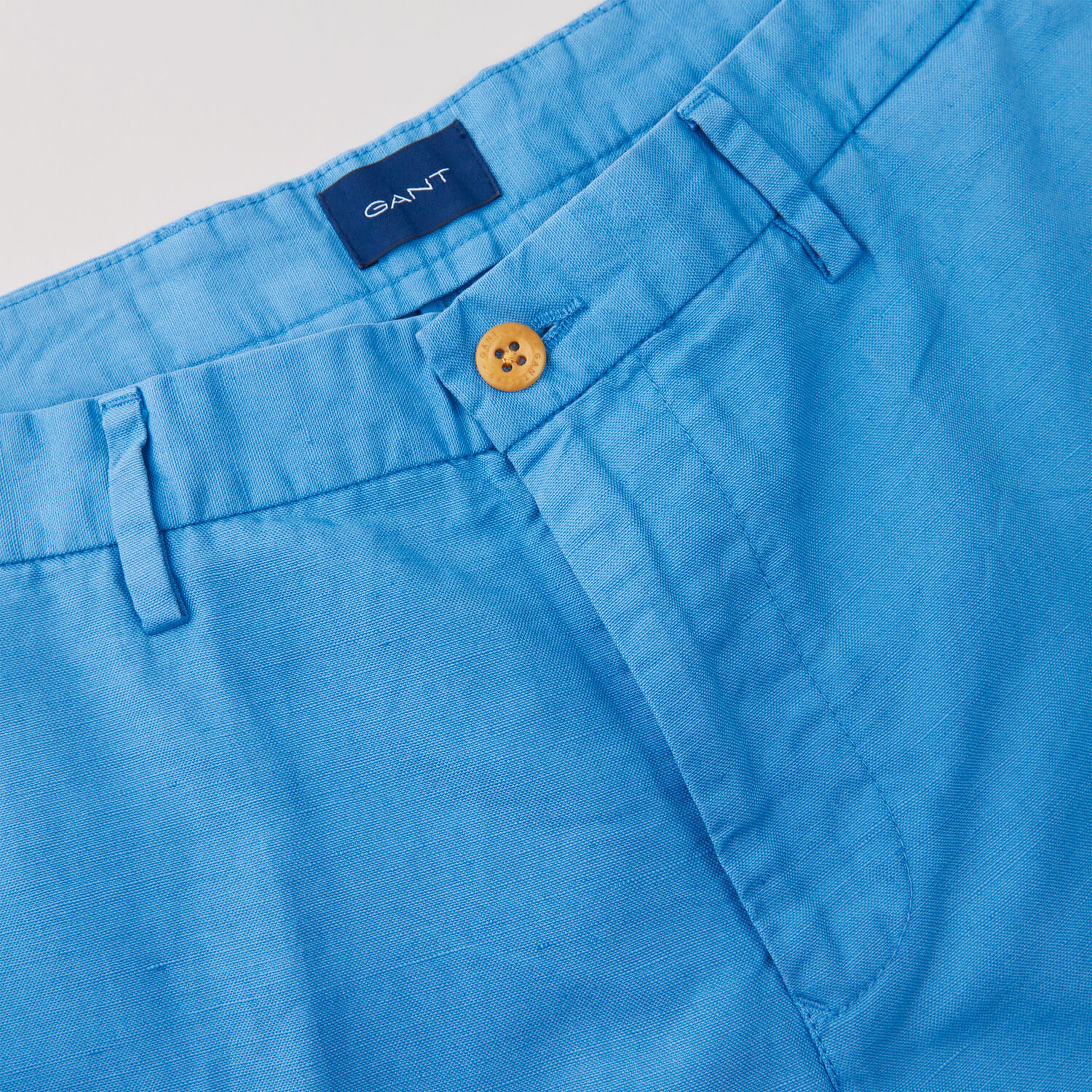 Gant Regular Cotton Linen Chinos Erkek Mavi Pantolon