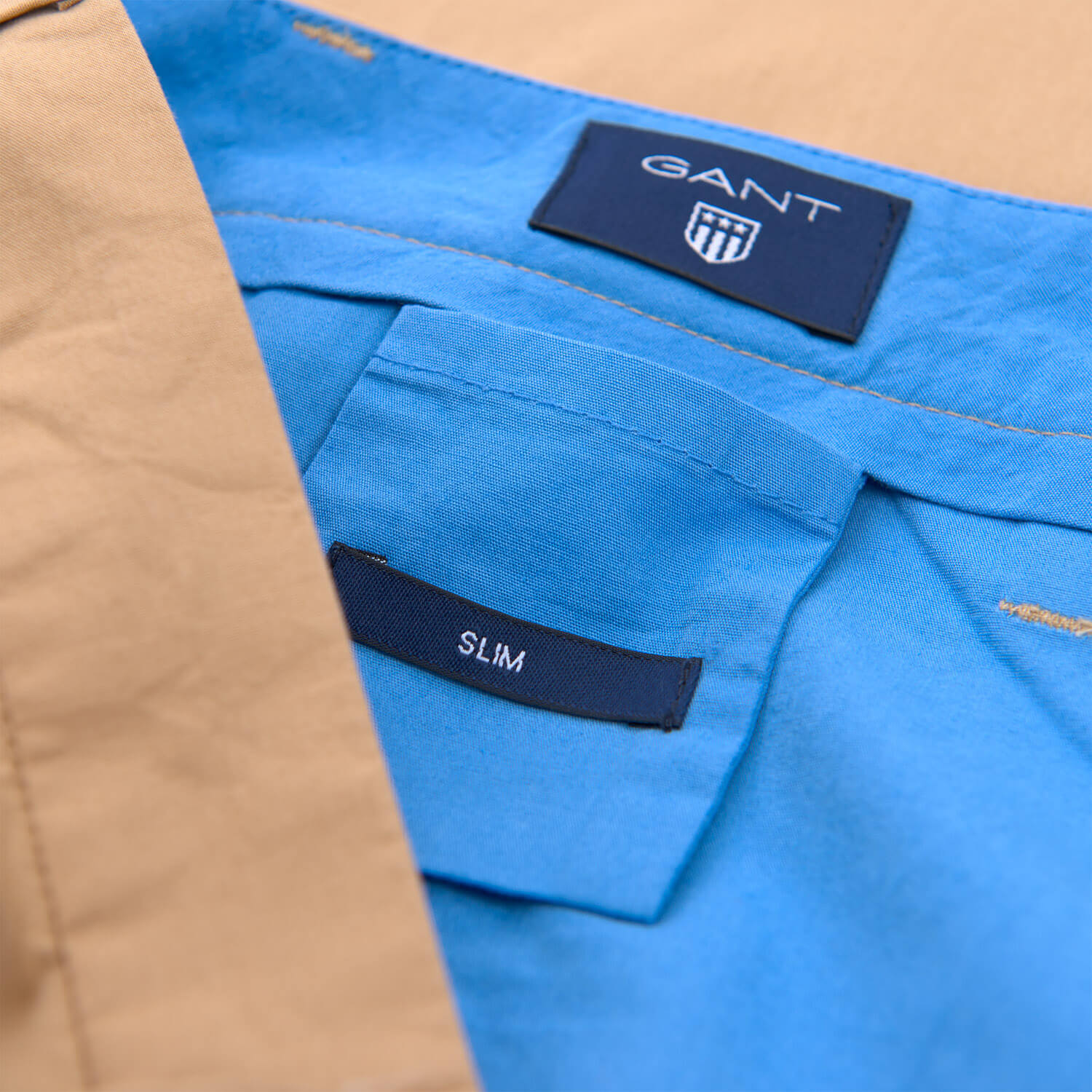 Erkek Chino Bej Slim Pantolon