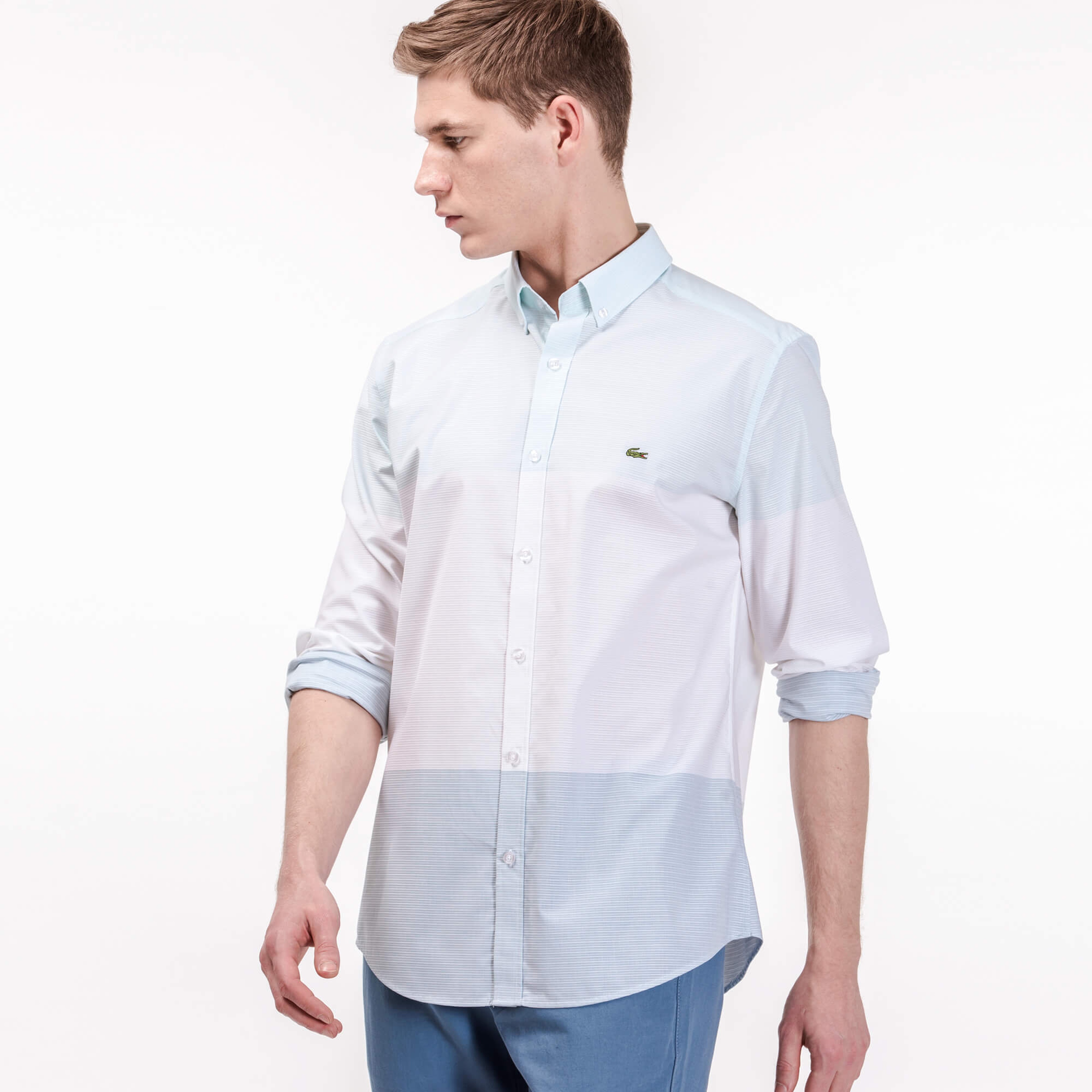 Lacoste Erkek Slim Fit Beyaz Gömlek