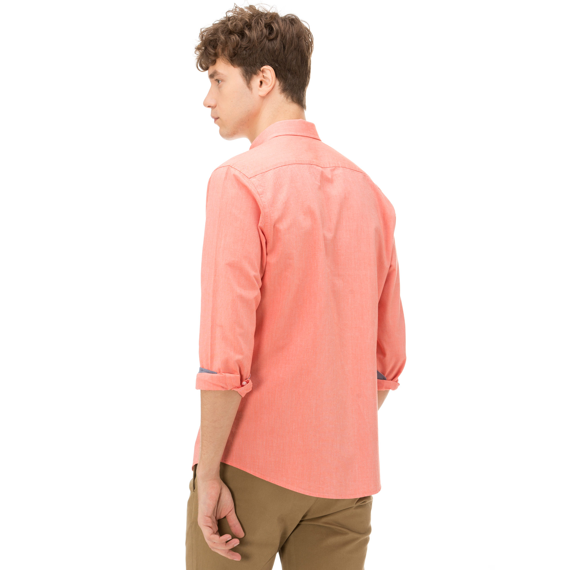 NAUTICA UZUN KOLLU PEMBE ERKEK GÖMLEK