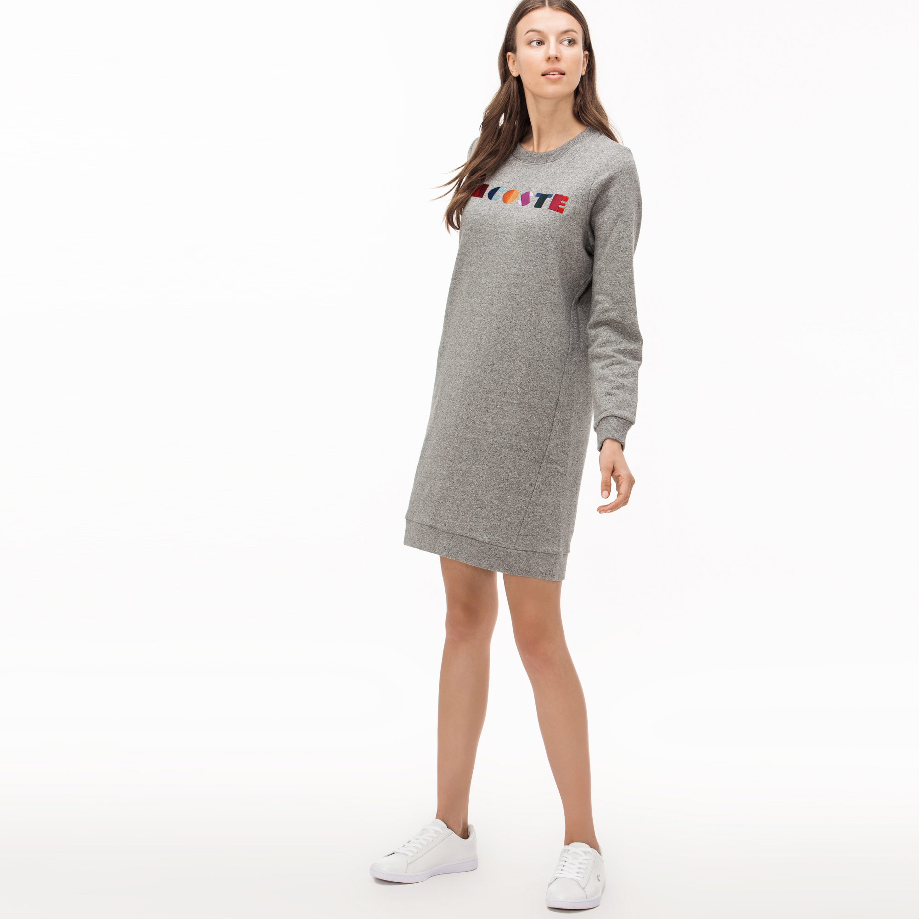 Lacoste Kadın Gri Elbise