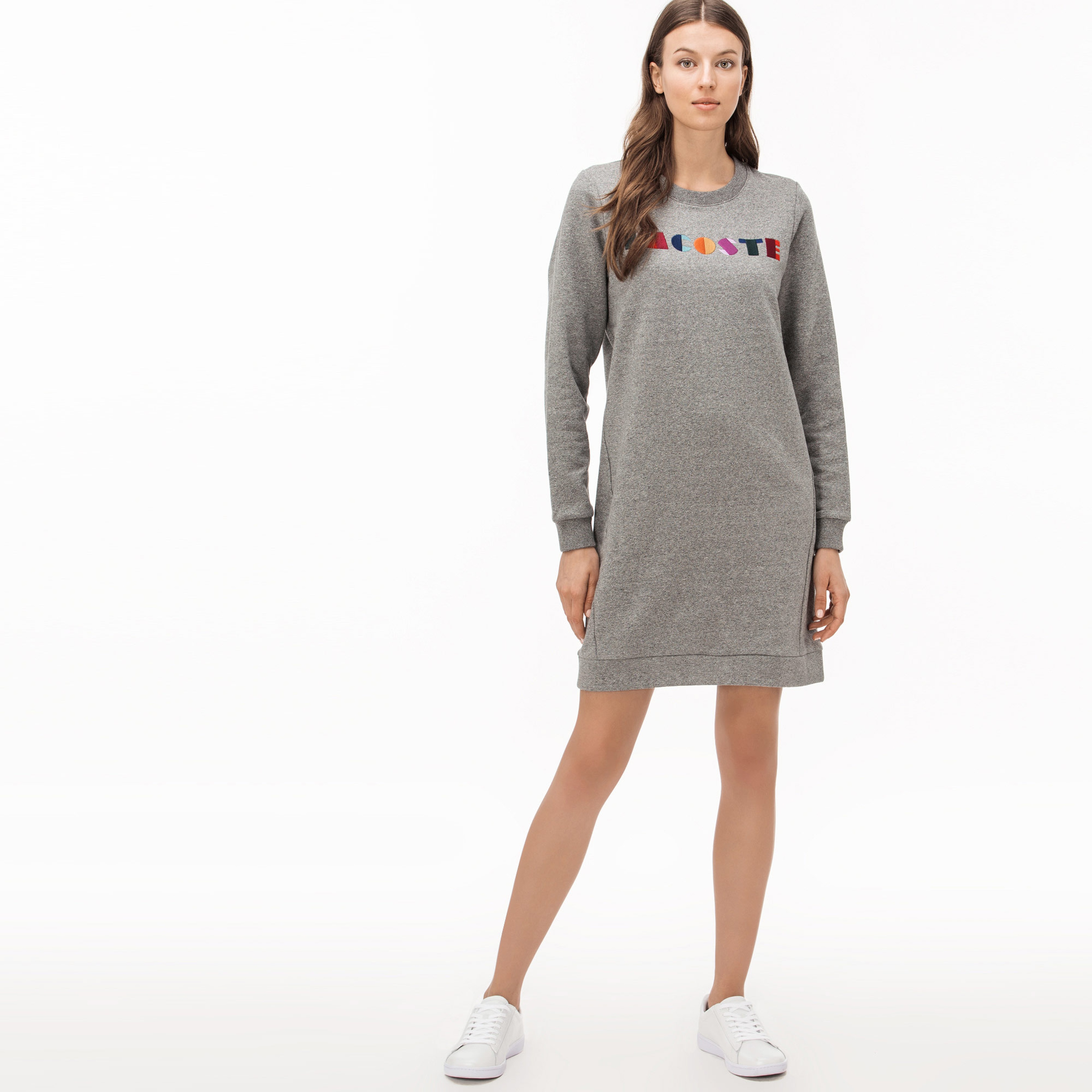 Lacoste Kadın Gri Elbise