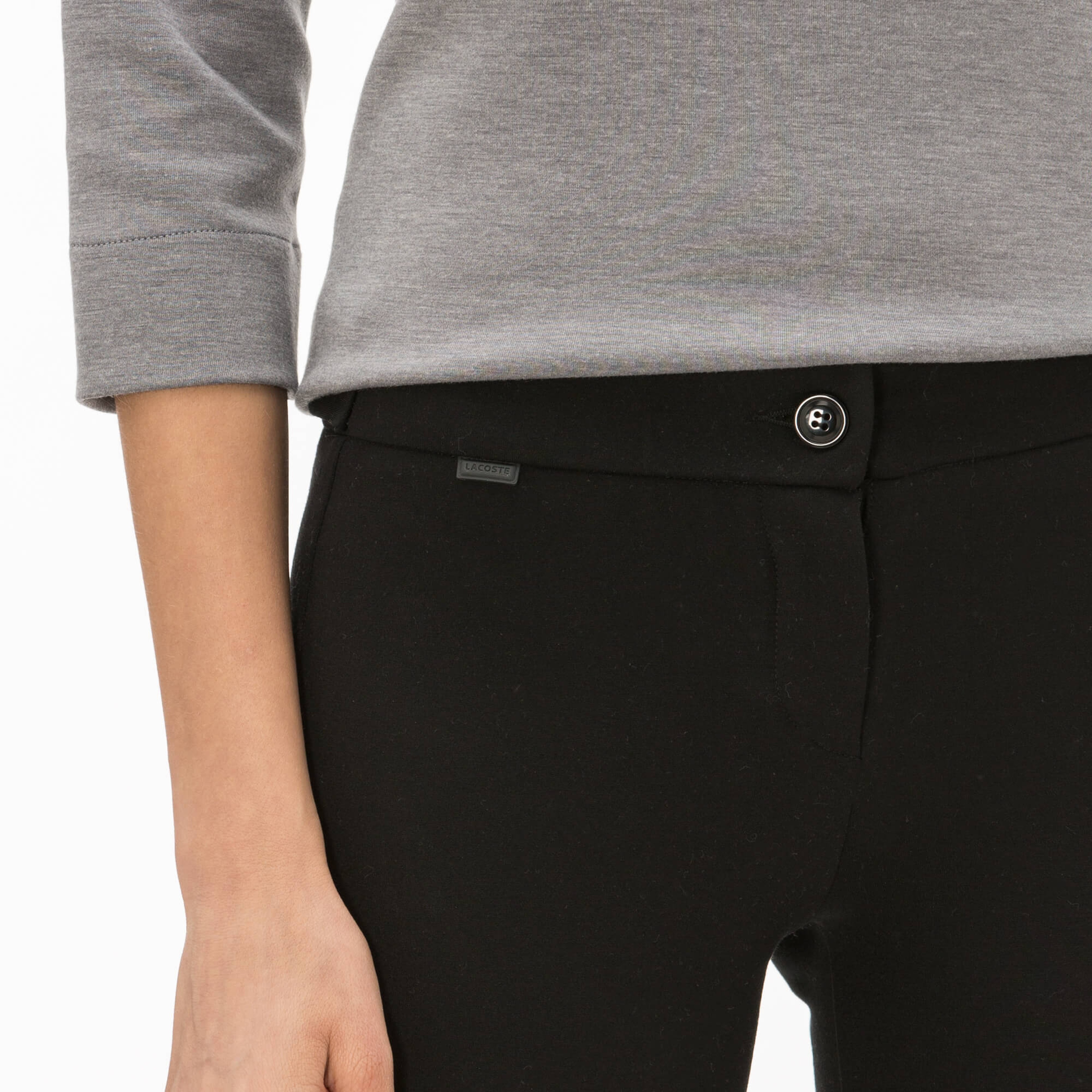 Lacoste Kadın Streç Siyah Pantolon