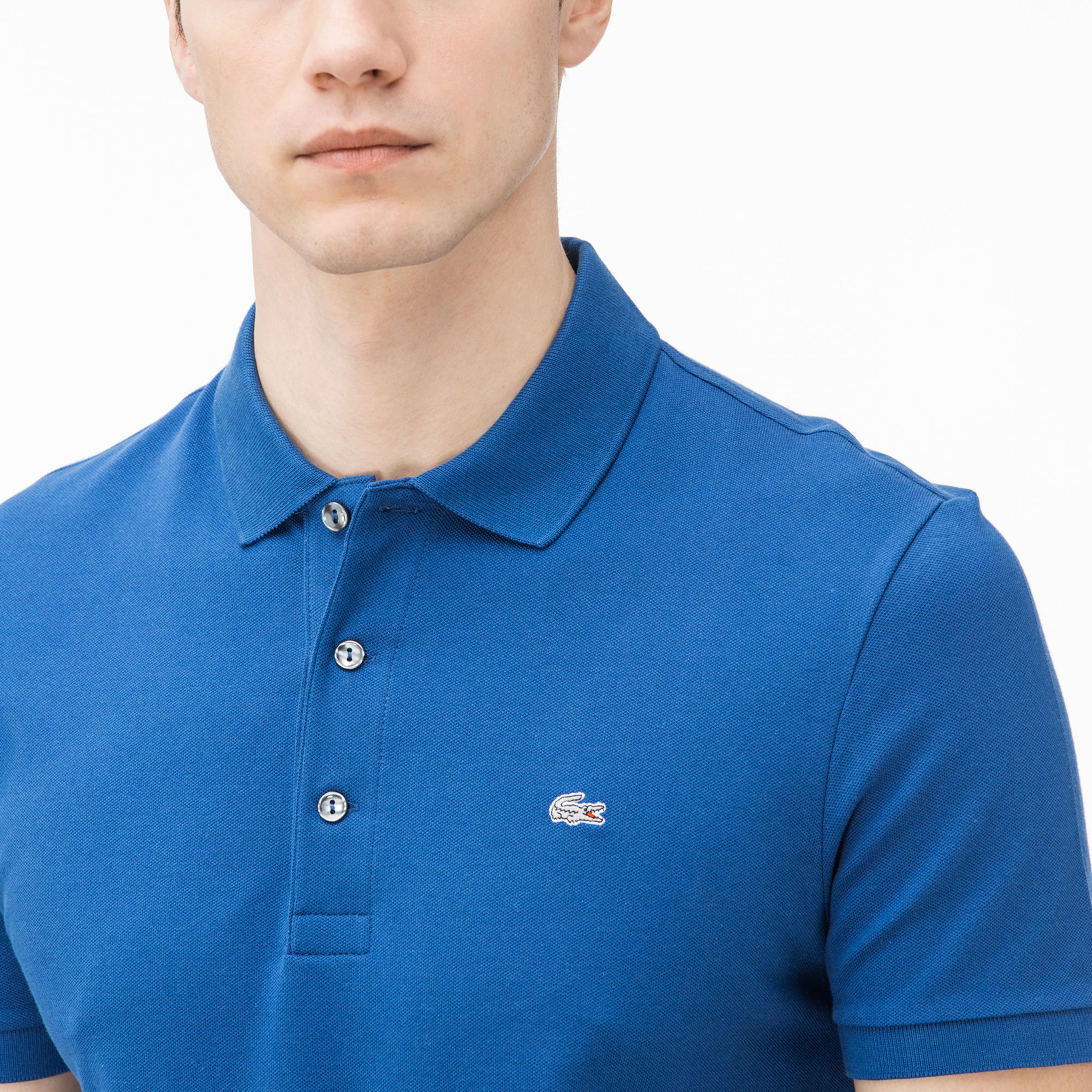 Lacoste Erkek Slim Fit Mavi Polo