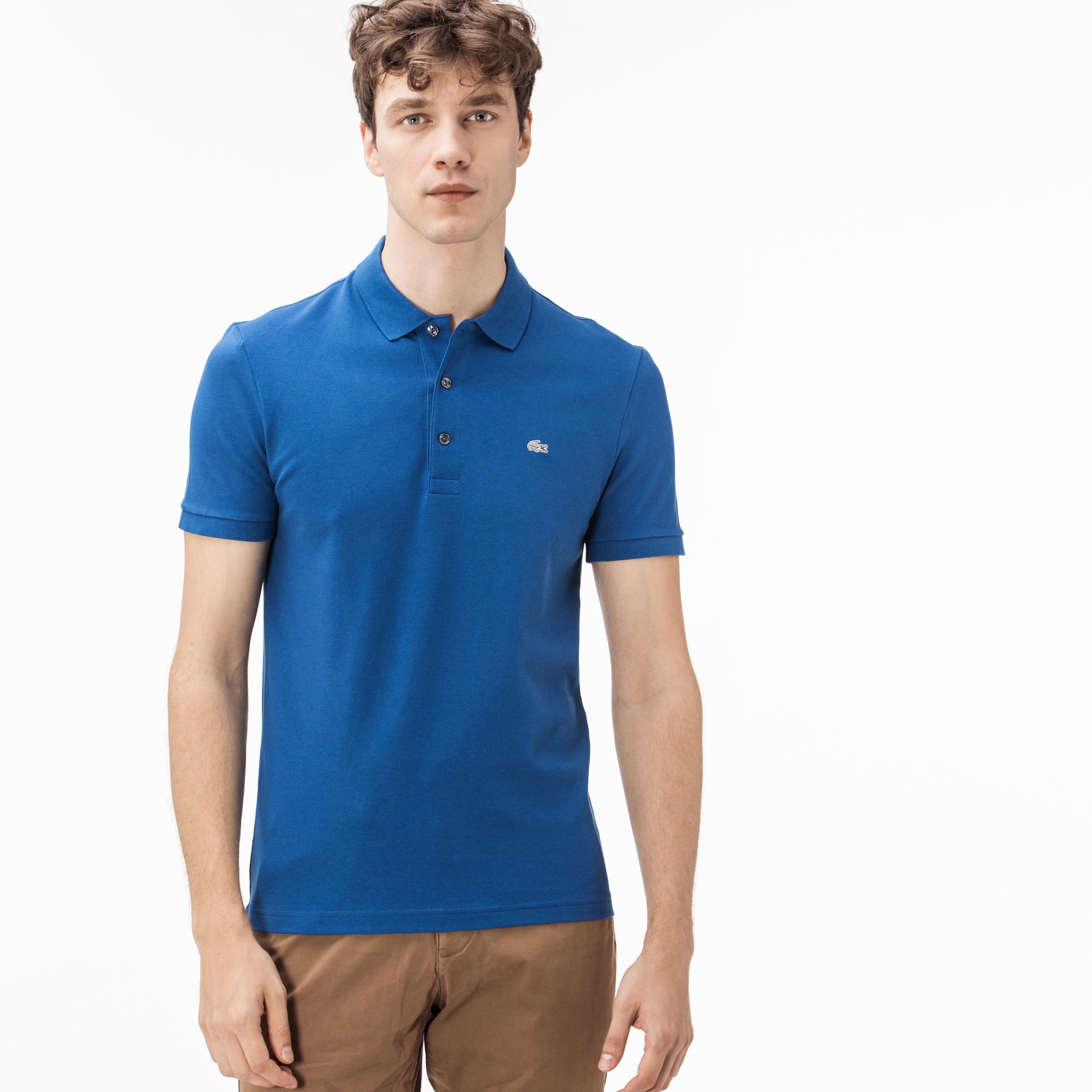 Lacoste Erkek Slim Fit Mavi Polo