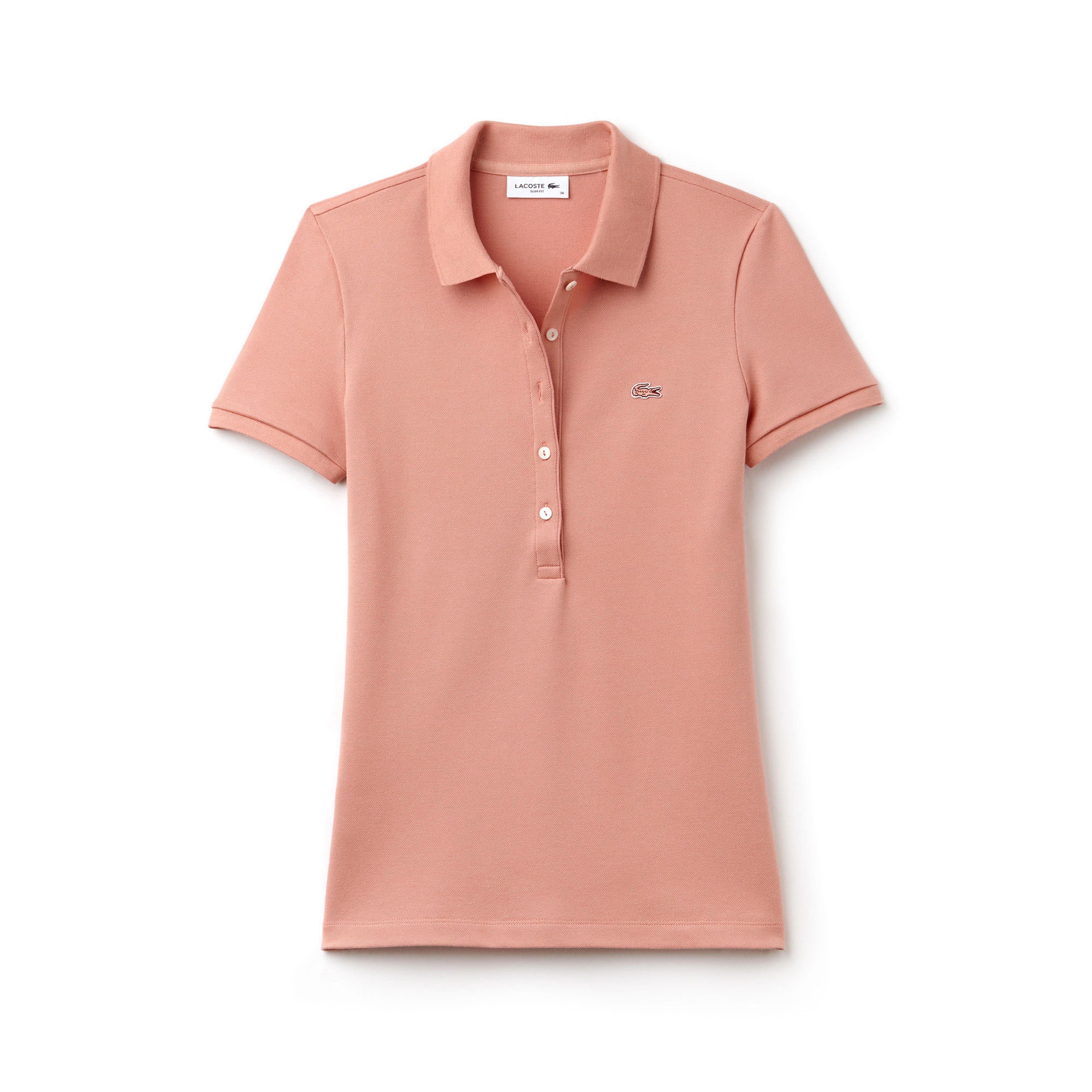 Lacoste Kadın Pembe Slim Fit Polo