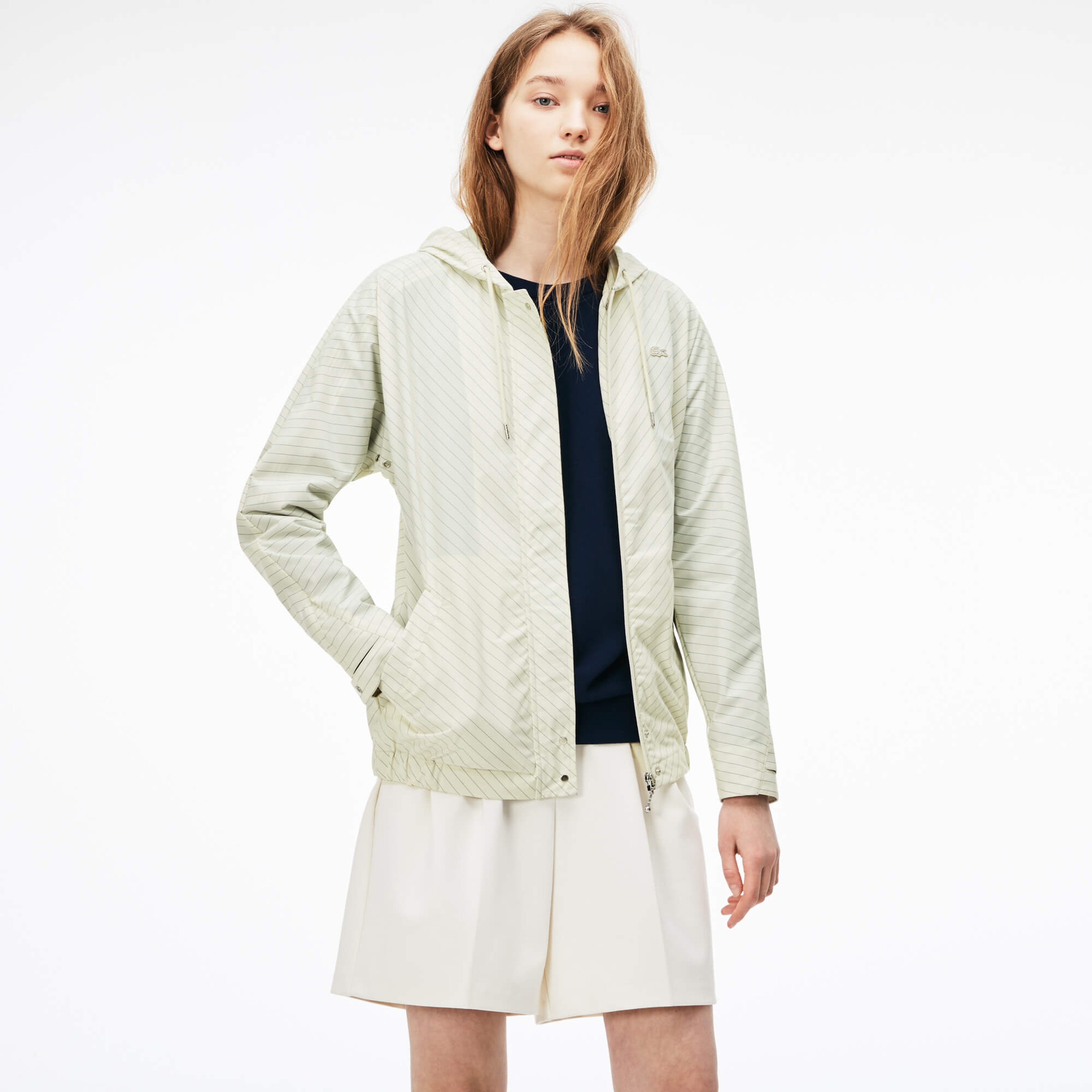 Lacoste Kadın Beyaz Mont