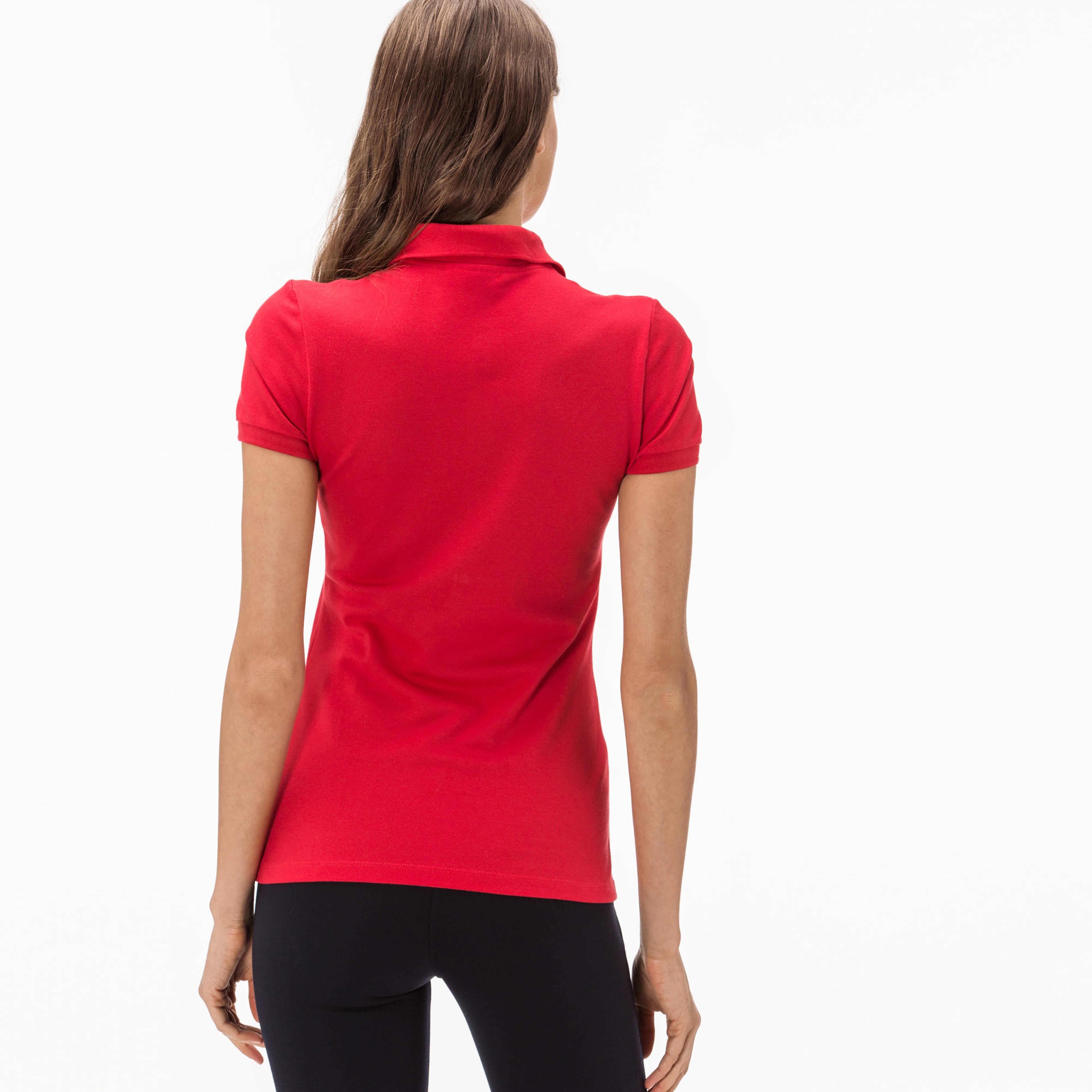 Lacoste Kadın Kırmızı Slim Fit Polo