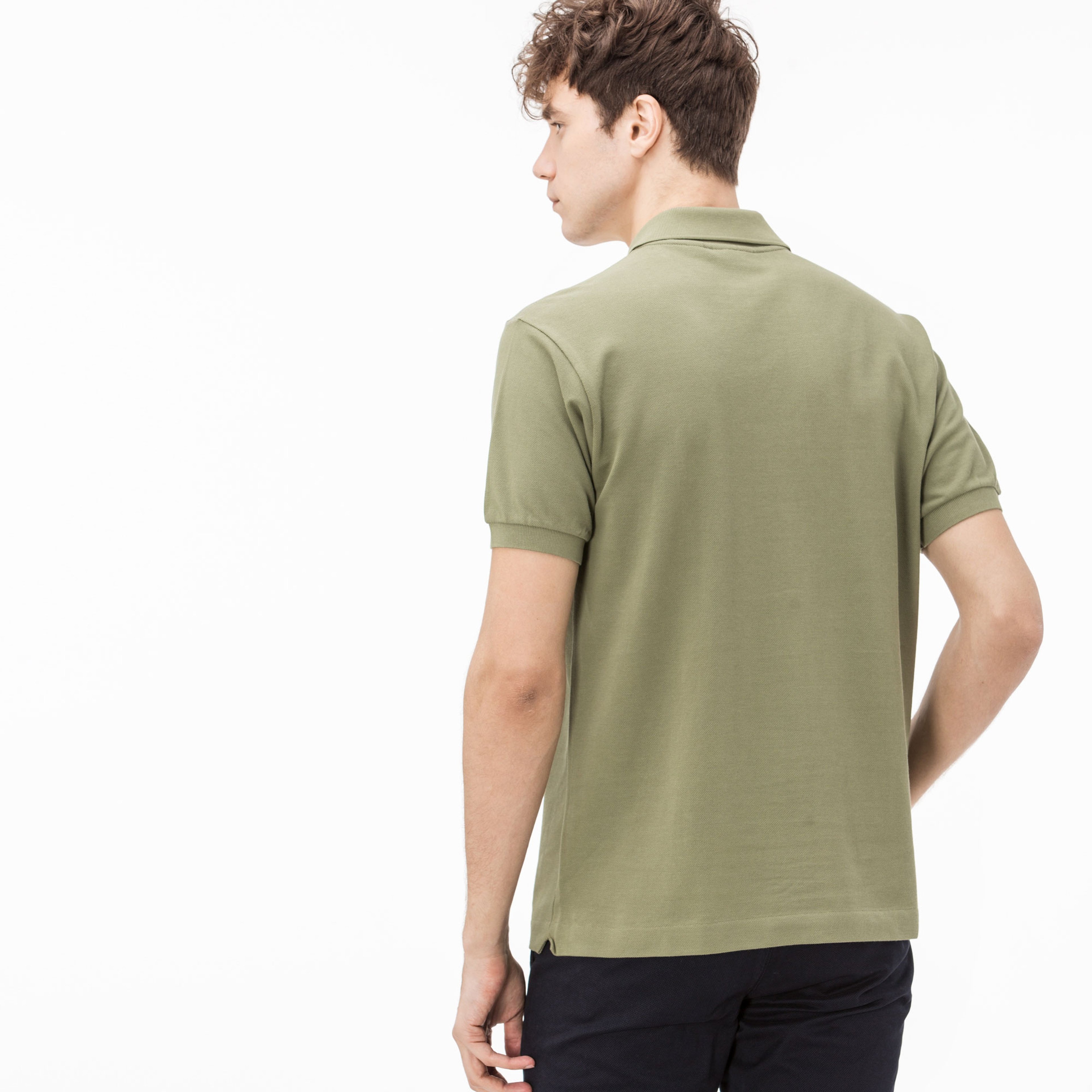 Lacoste Erkek L1212 Klasik Fit Yeşil Polo