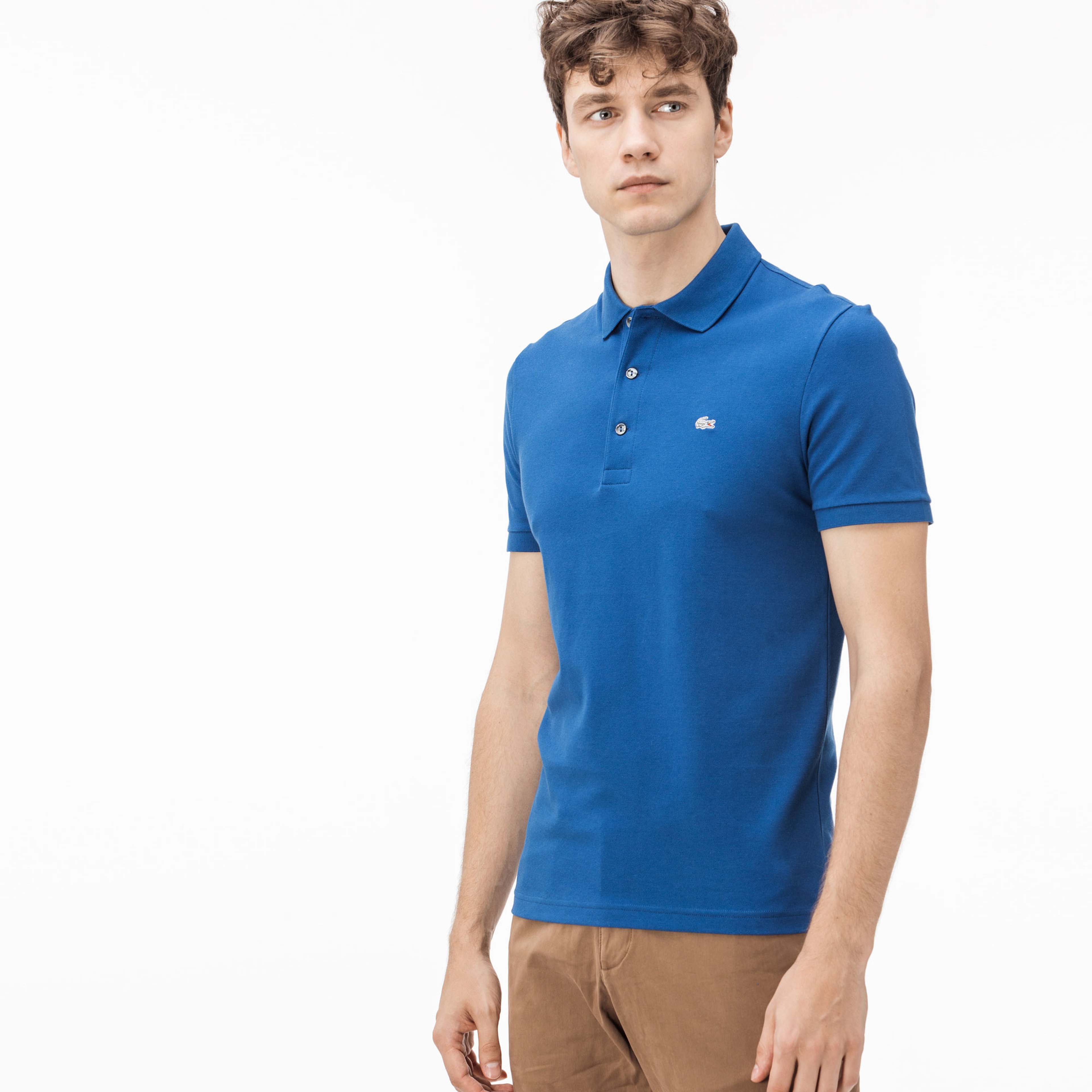 Lacoste Erkek Slim Fit Mavi Polo