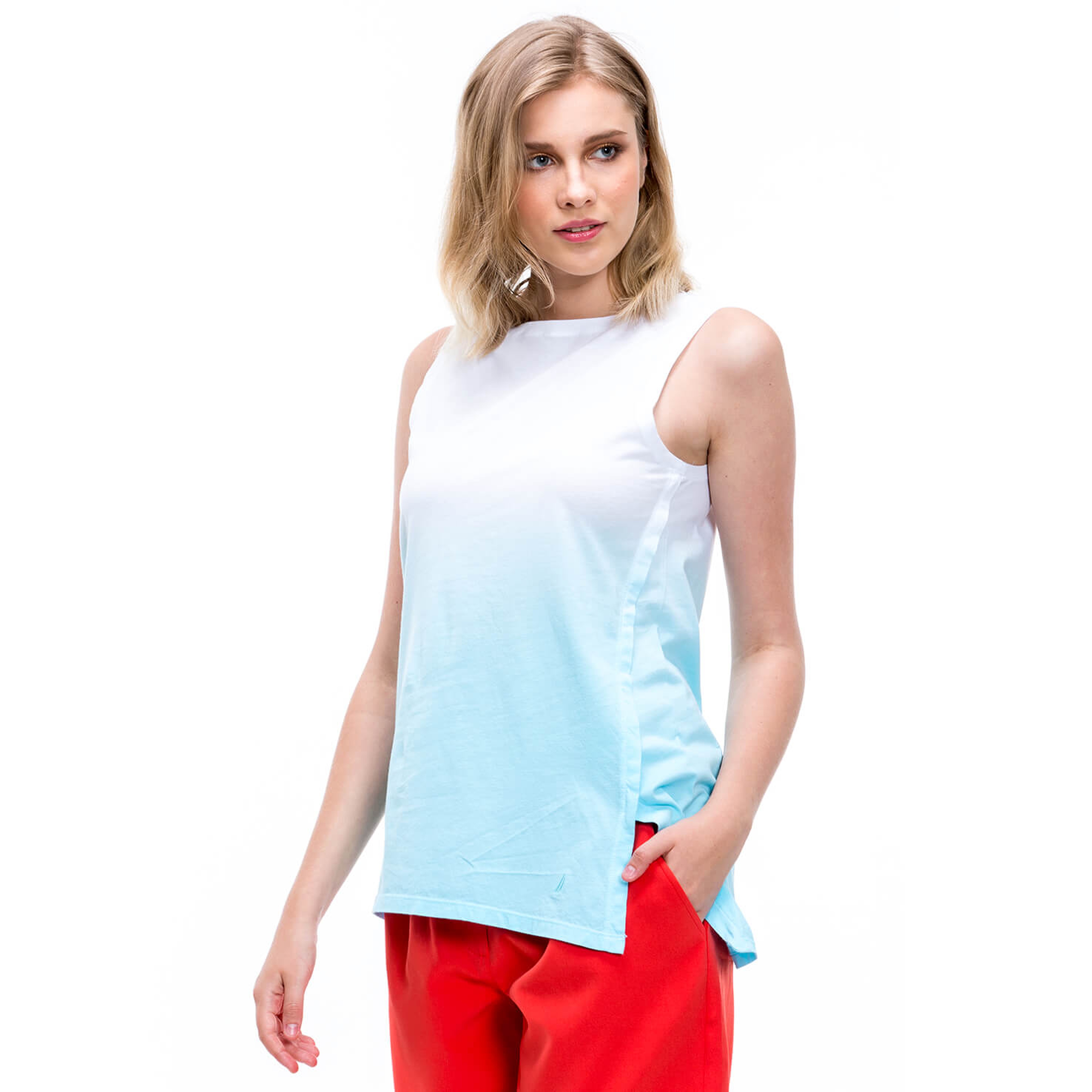 Nautica Kadın Mavi T-Shirt