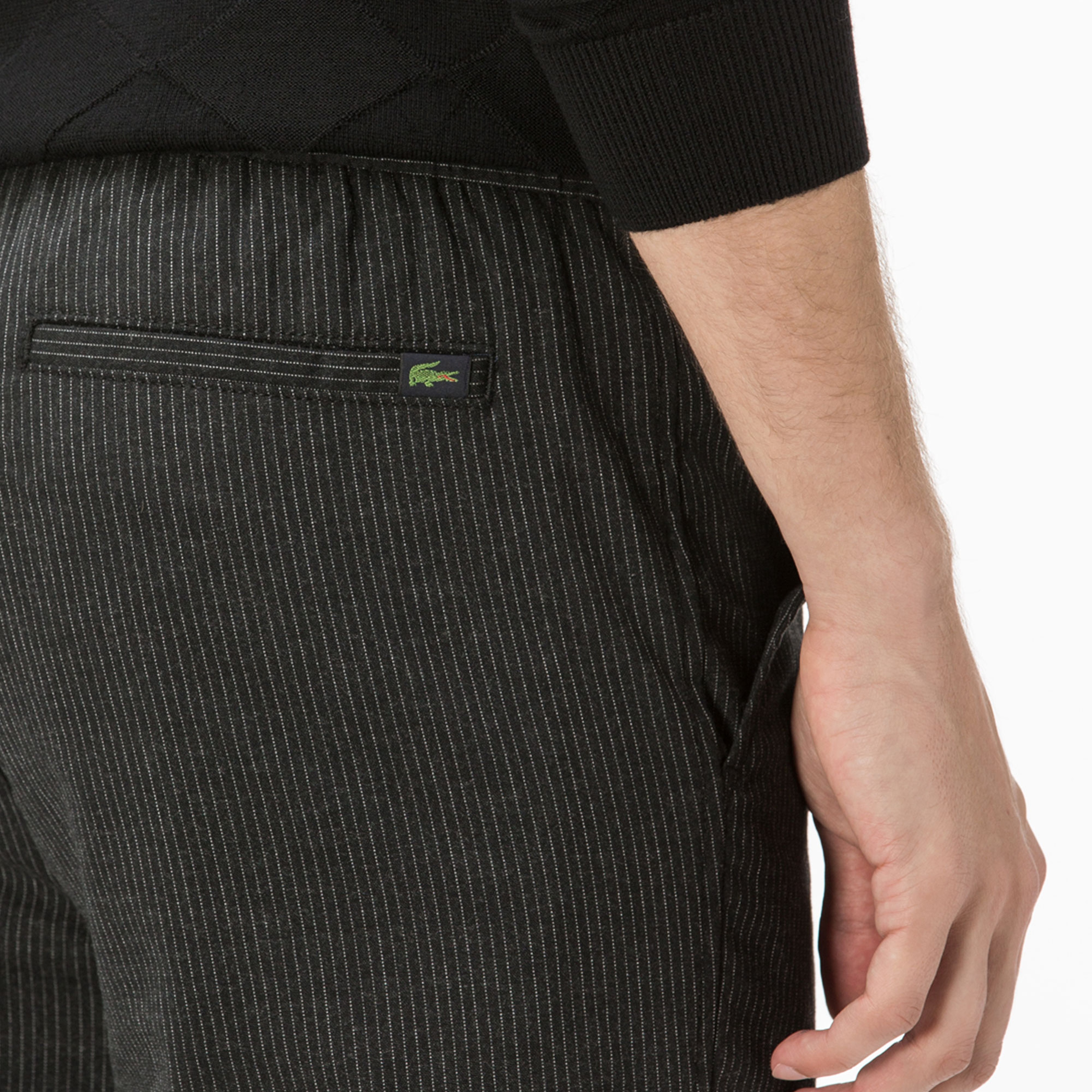 Lacoste Erkek Yün Siyah Pantolon