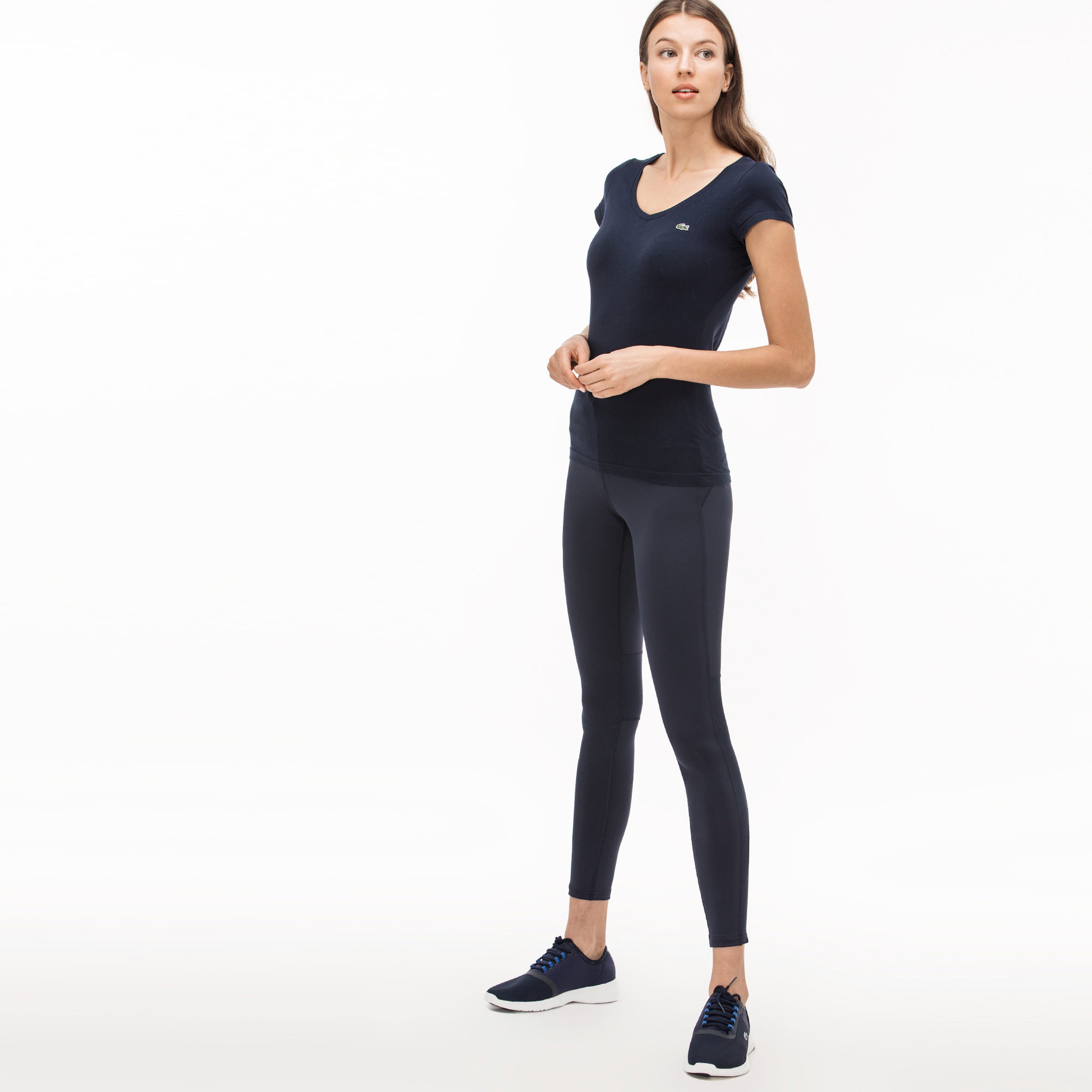 Lacoste Kadın Lacivert Tayt