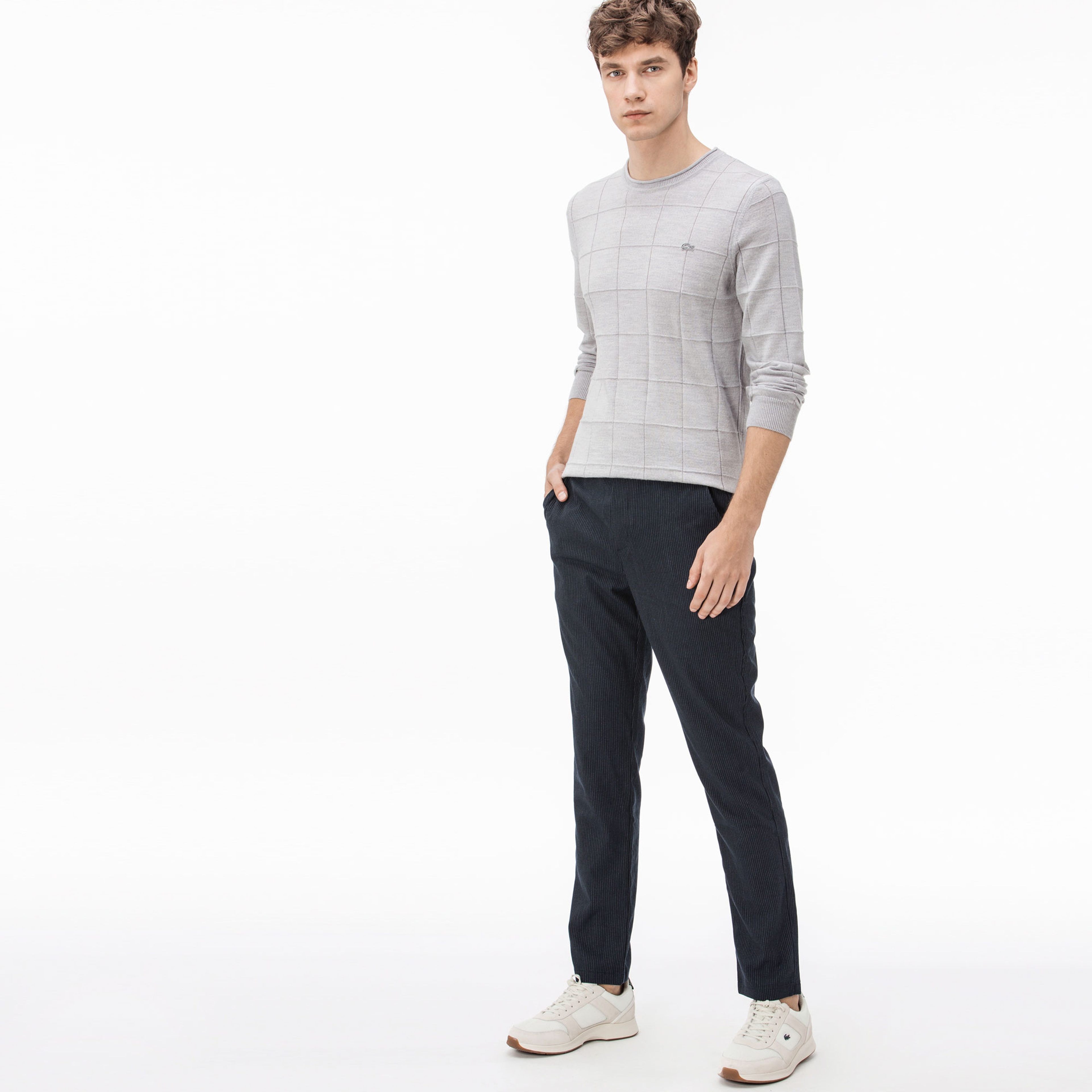 Lacoste Erkek Yün Lacivert Pantolon