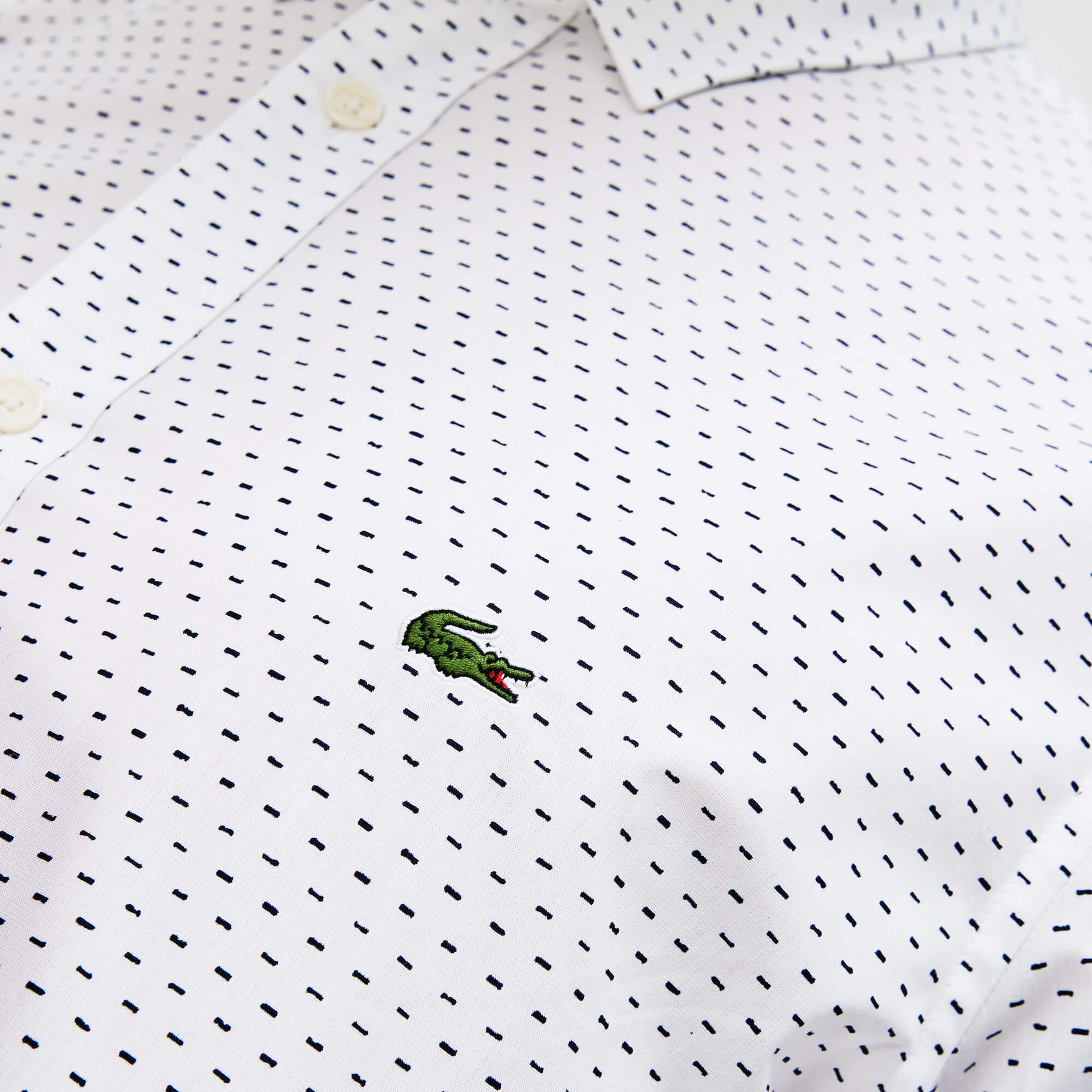 Lacoste Erkek Slim Fit Beyaz Gömlek