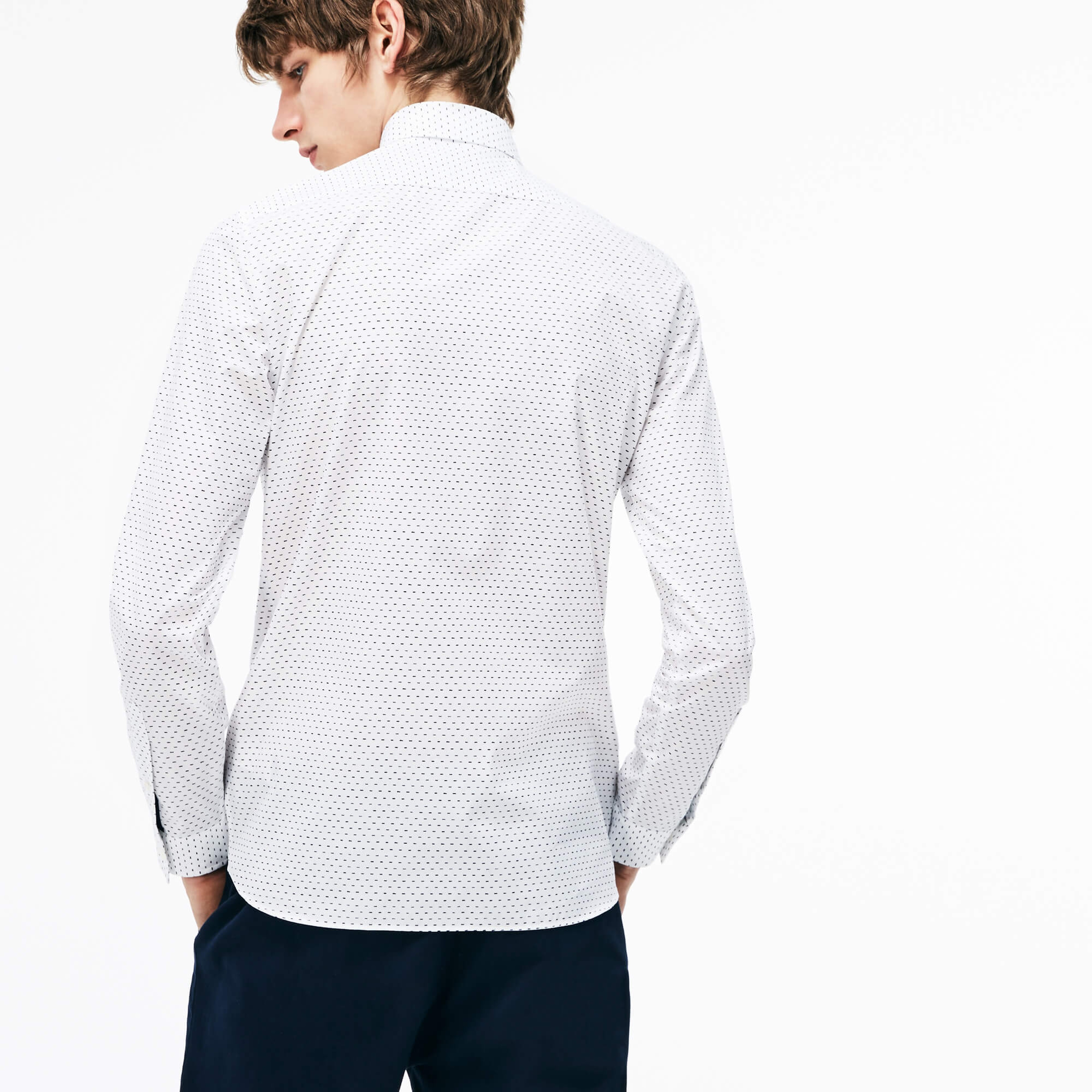 Lacoste Erkek Slim Fit Beyaz Gömlek