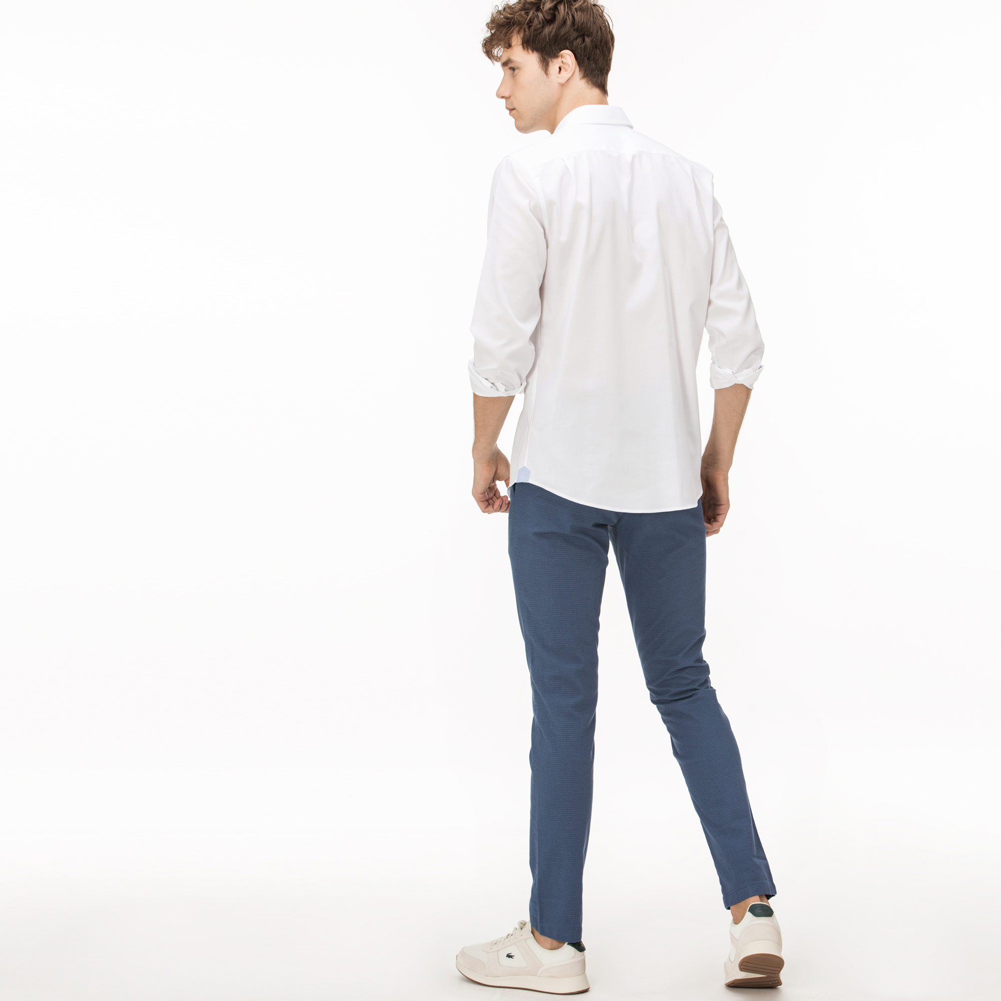 Lacoste Erkek Desenli Mavi Pantolon