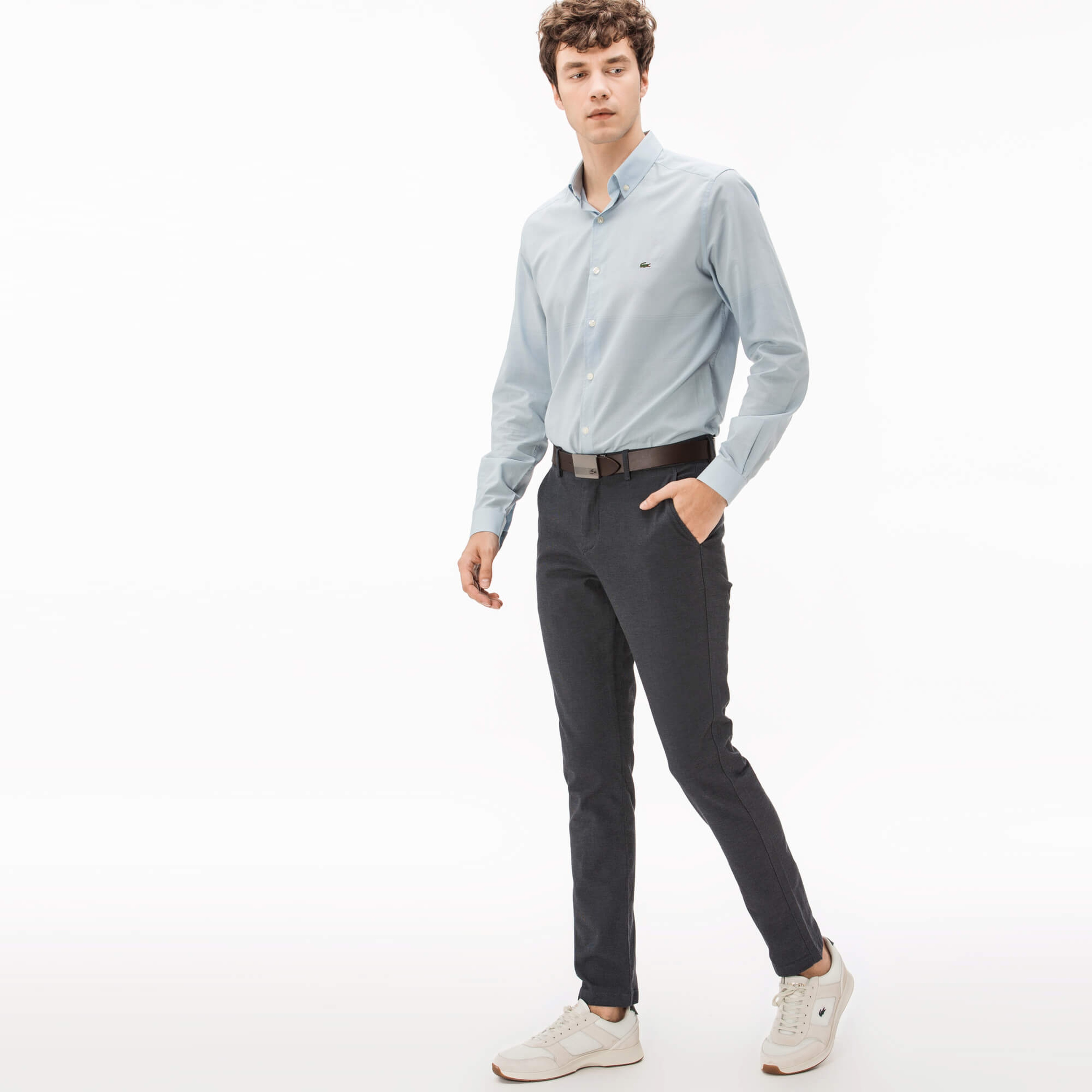 Lacoste Erkek Gri Chino Pantolon