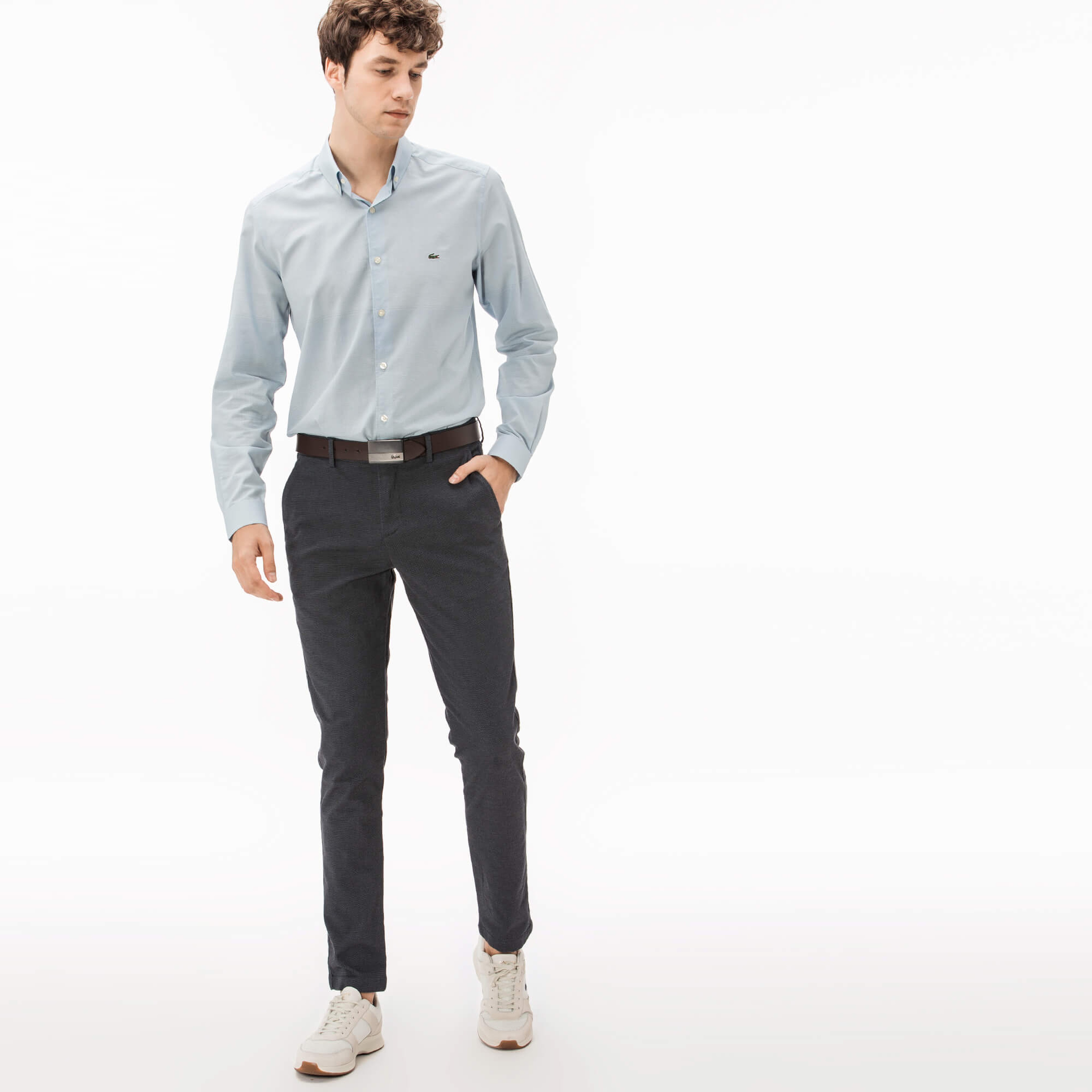 Lacoste Erkek Gri Chino Pantolon